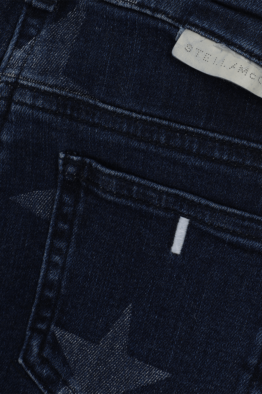 תמונה אחורית של גילאי 2-14 מכנסי ג'ינס עם כוכבים