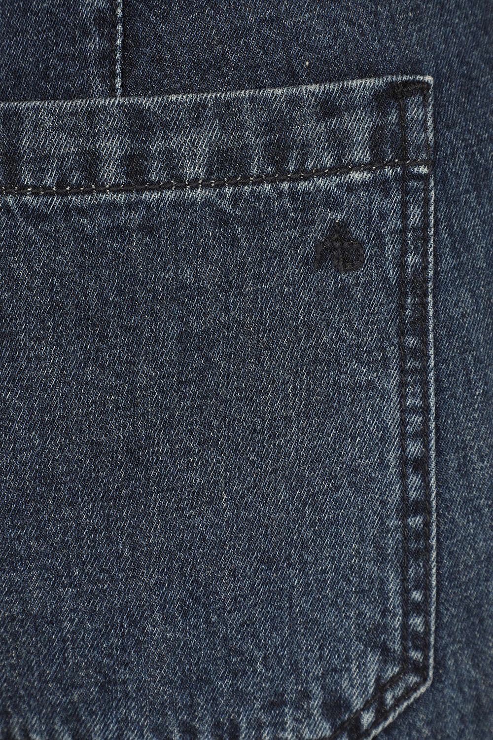 תמונה אחורית של מכנסי ג'ינס נאוול היי רייס קרופ בגזרה מתרחבת