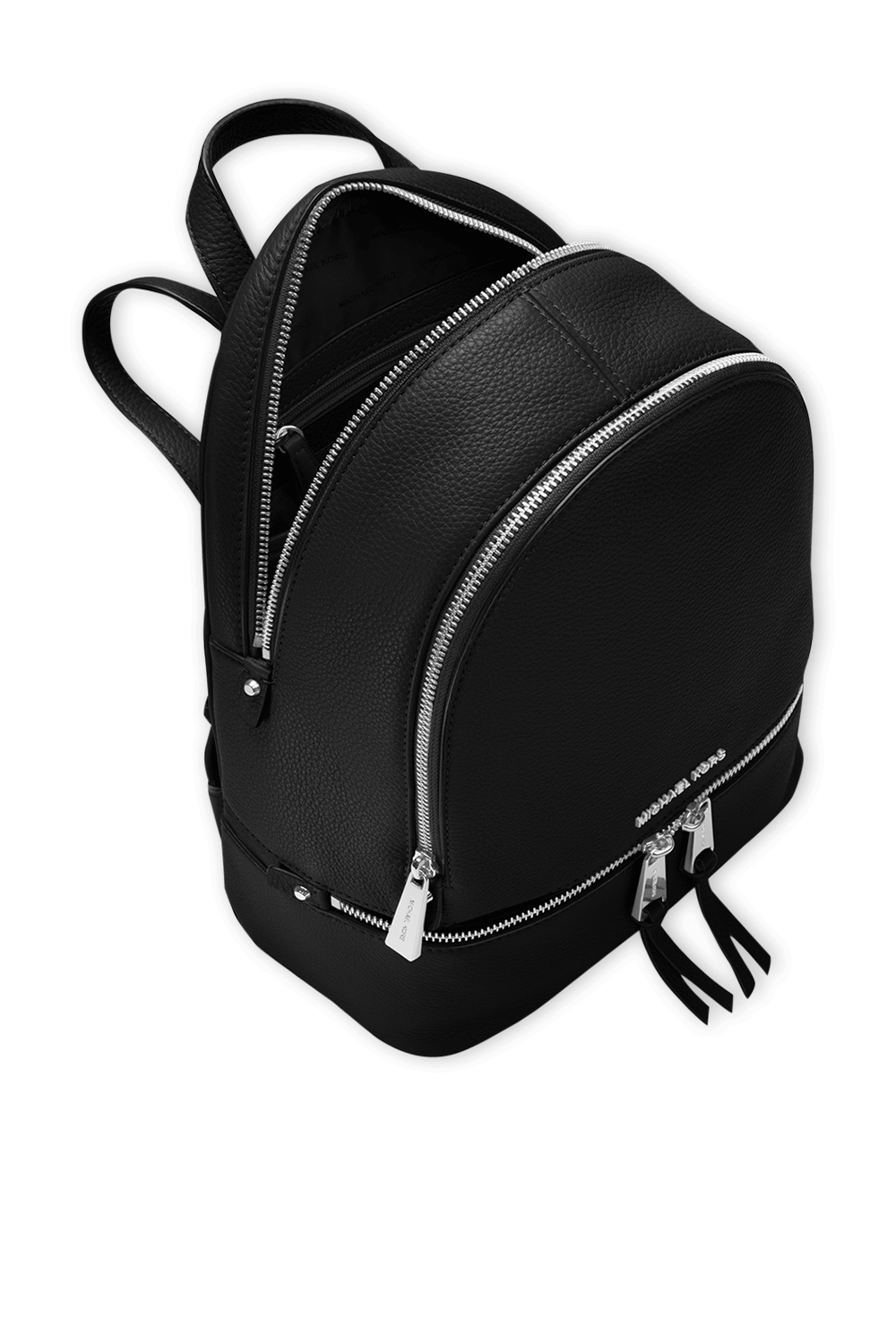 תמונה אחורית של תיק גב ראה שחור מעור