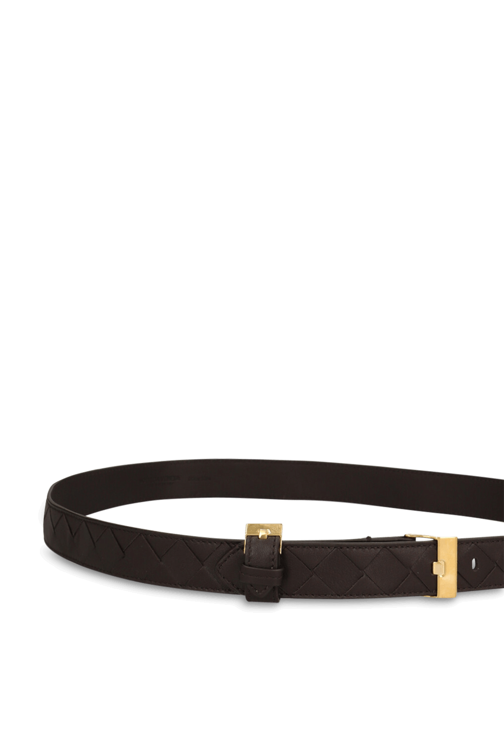 תמונת פנים של חגורת עור קלועה