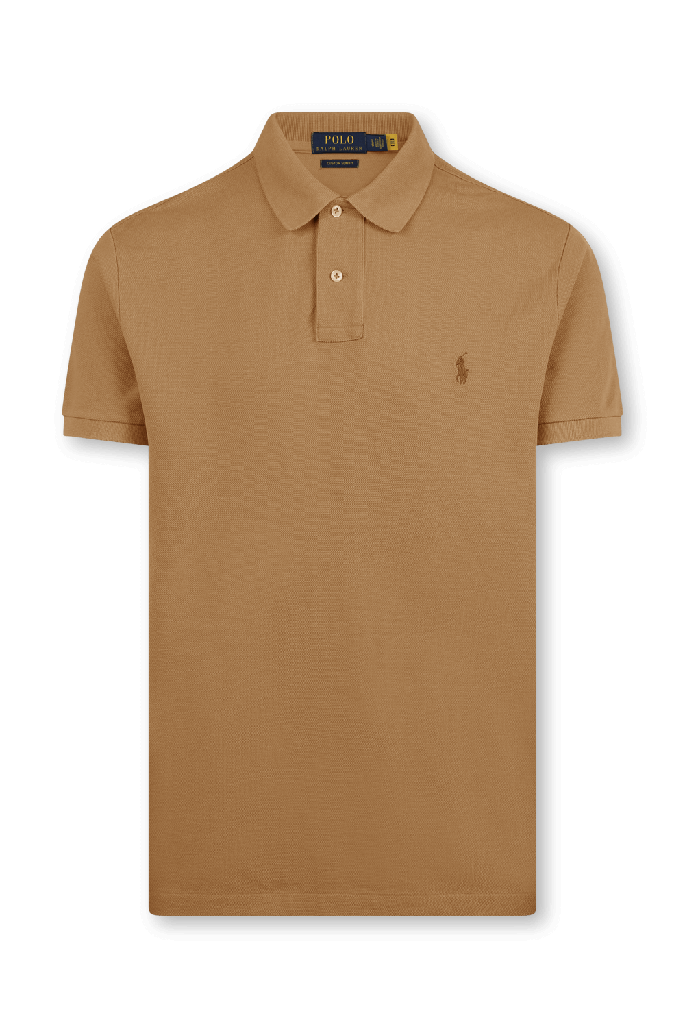Short Sleeve Knit Polo Shirt in Brown POLO RALPH LAUREN