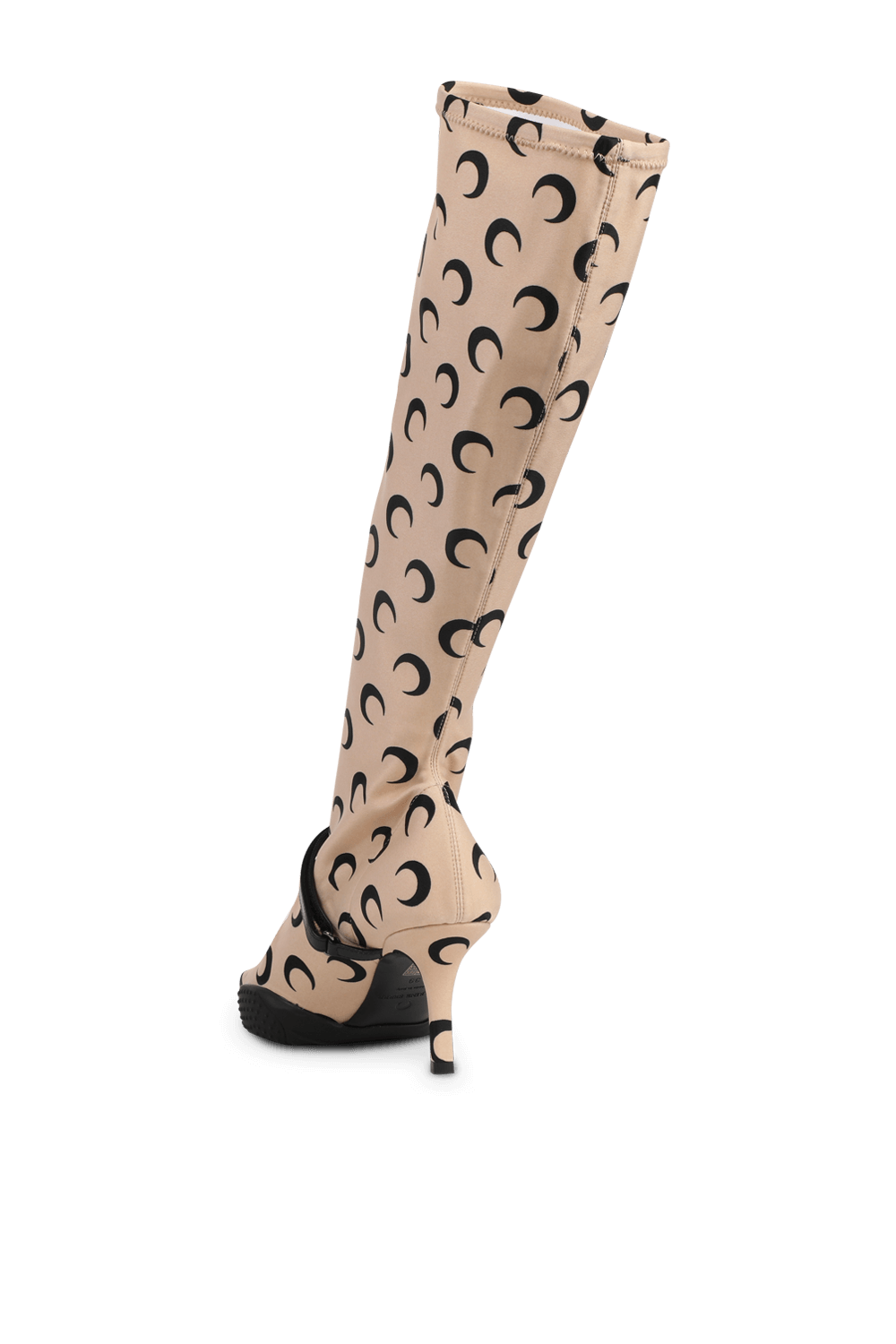 All Over Moon Print Second Skin Boots in Tan MARINE SERRE