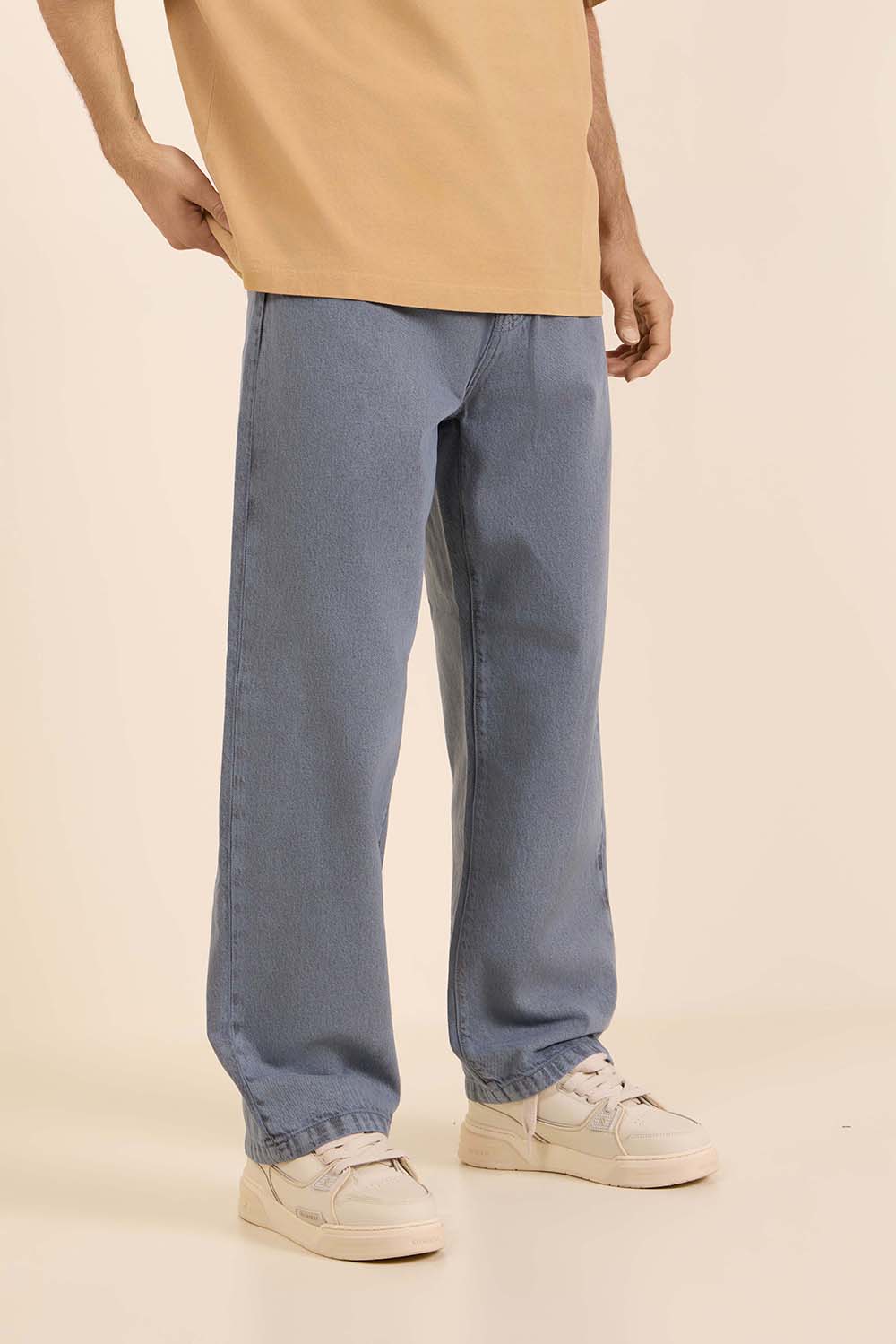 תמונת דוגמן קידמית של מכנסי ג'ינס לנדון בגזרה ישרה