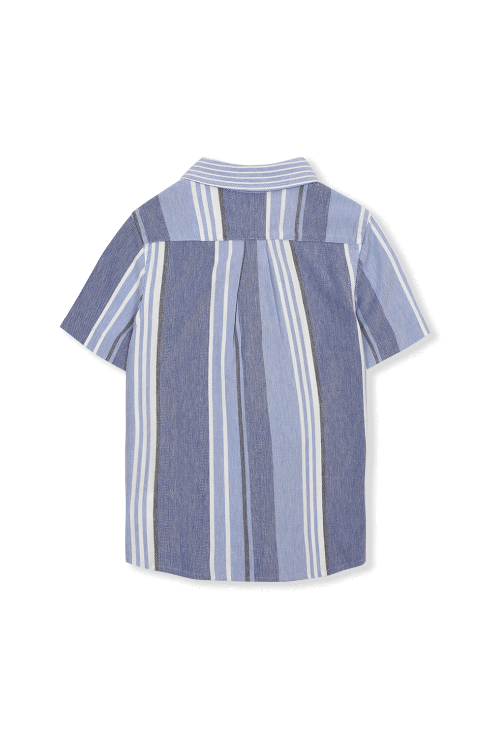 חולצת פסים כחולה מכופתרת עם רקמת לוגו POLO RALPH LAUREN KIDS
