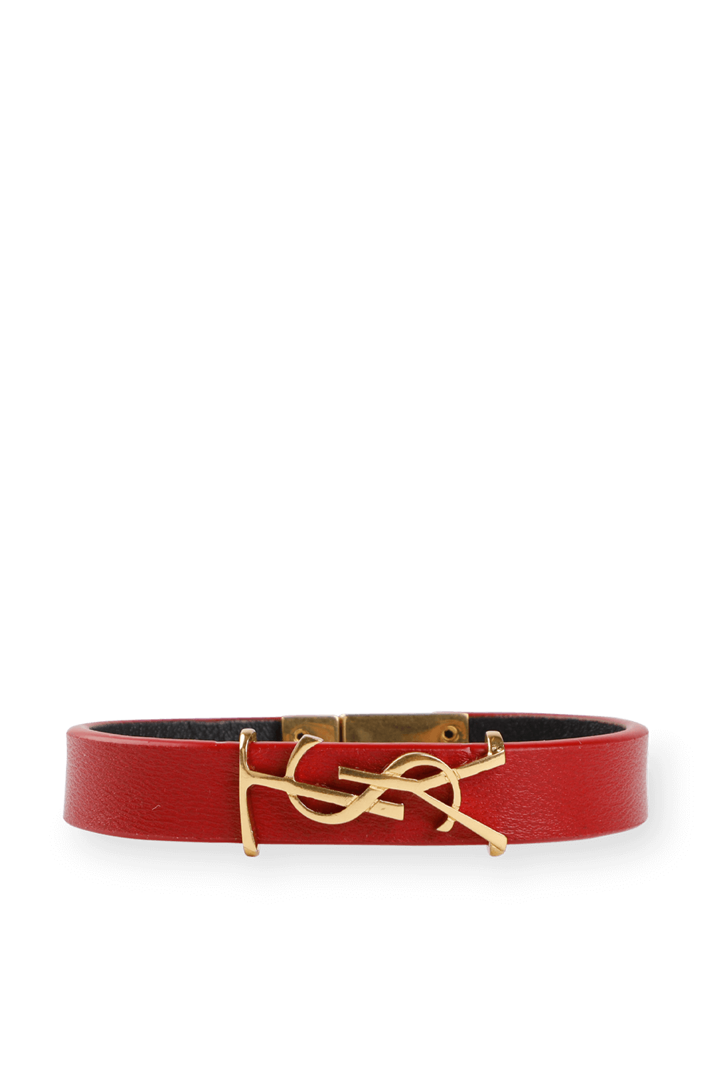 Opyum Bracelet Leather in Rouge SAINT LAURENT