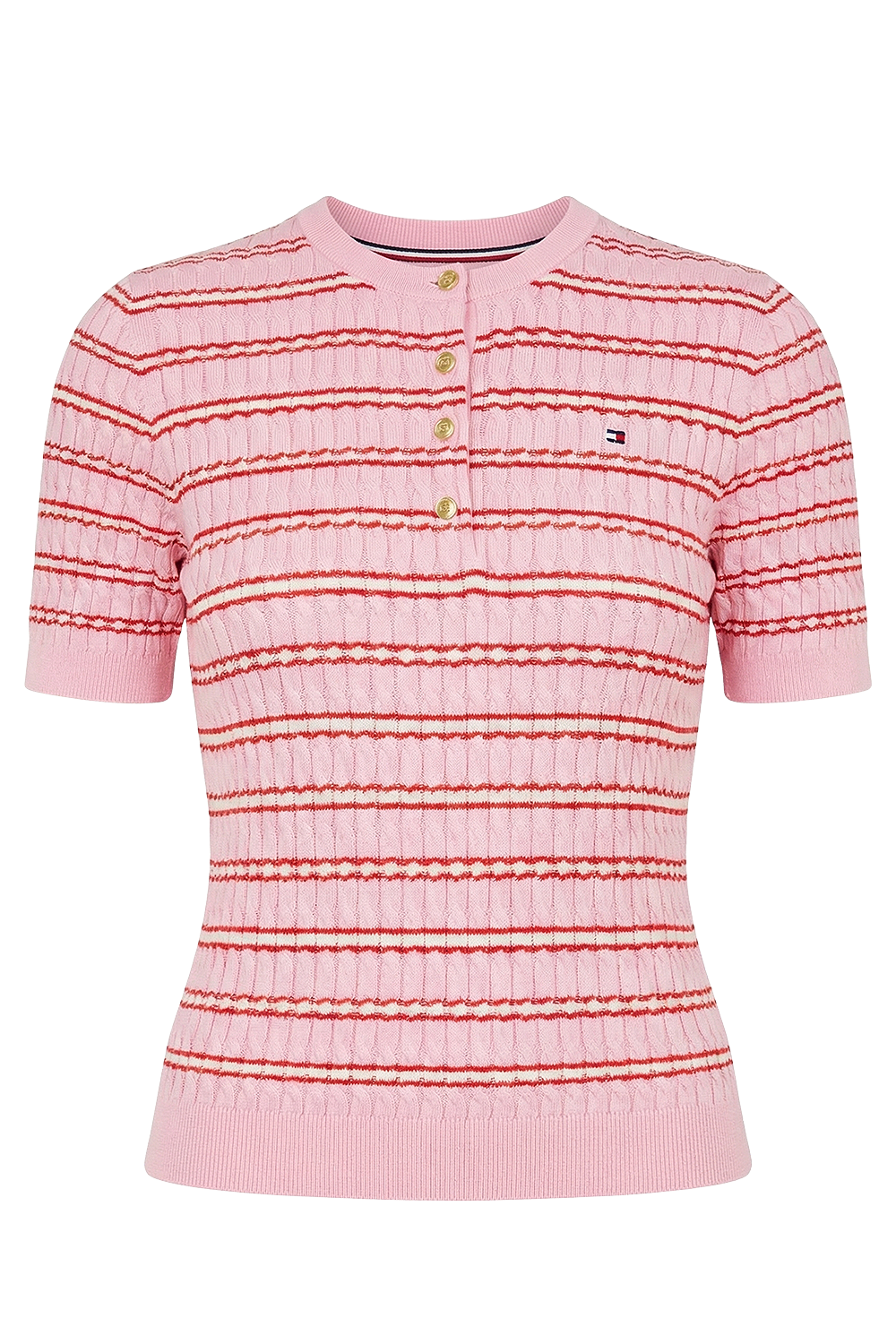 תמונה קידמית של חולצת סריג