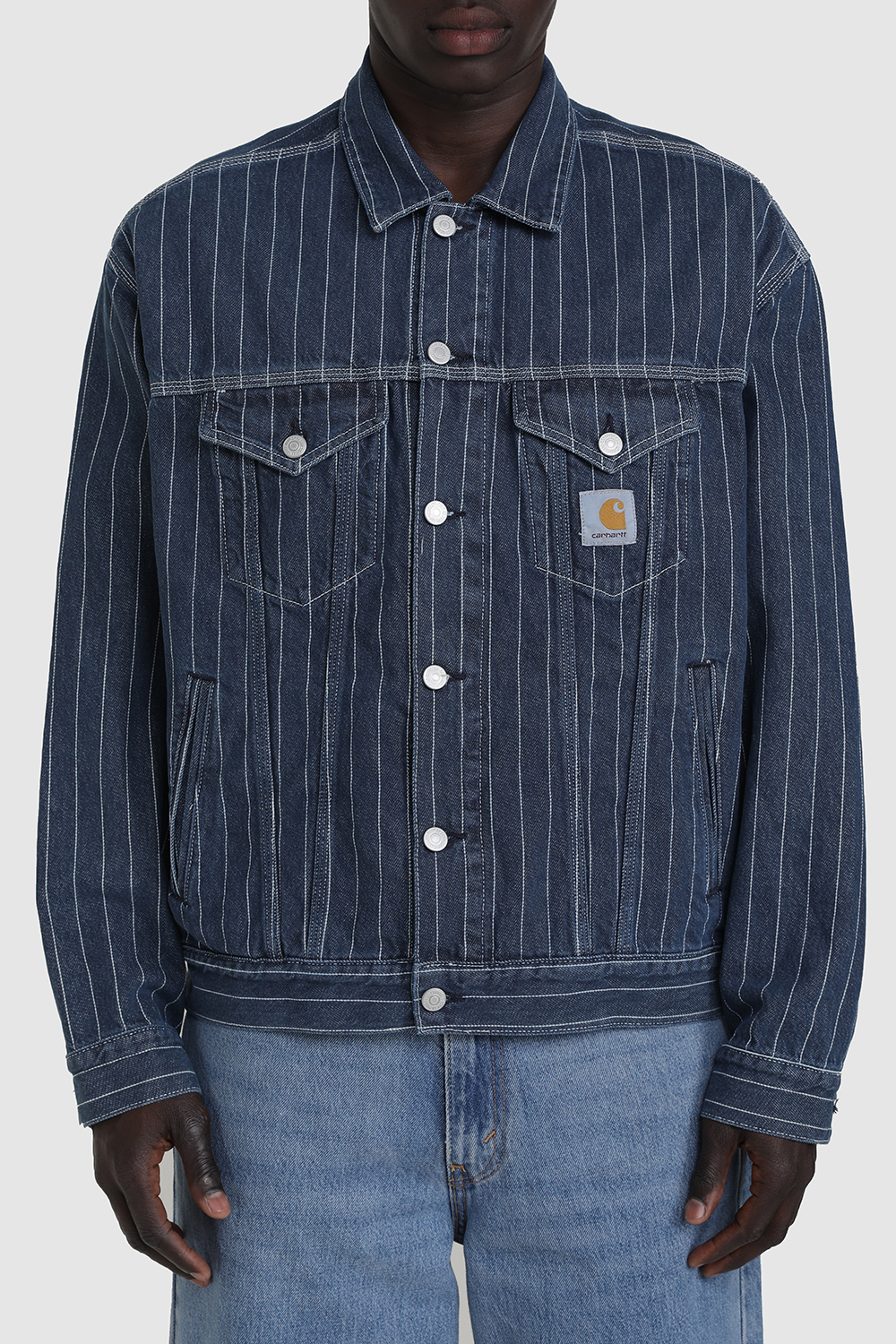 תמונת דוגמן קידמית של ז'קט ג'ינס אורלין