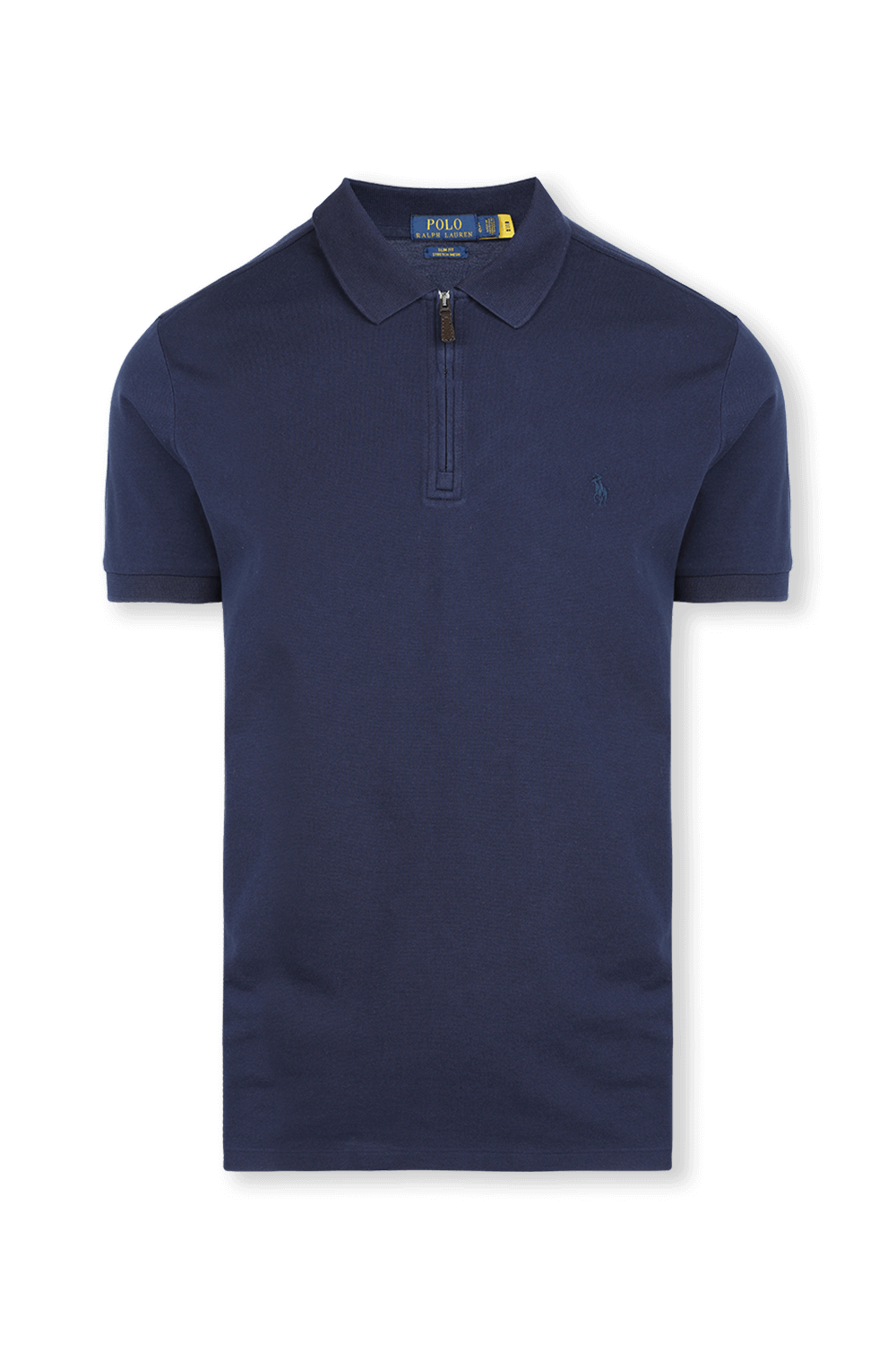 תמונה קידמית של חולצת פולו חצי מרוכסנת