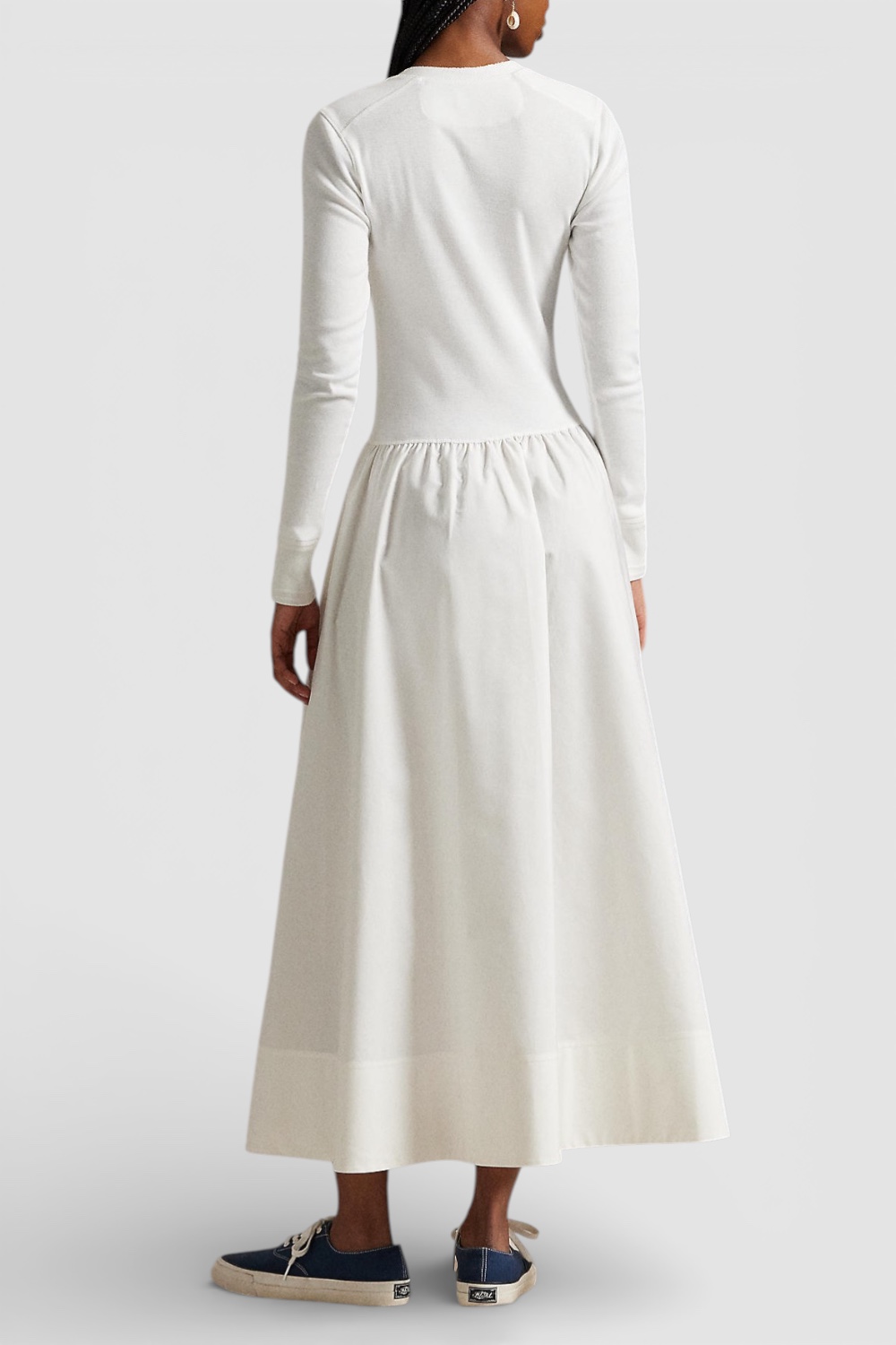 תמונת דוגמן אחורית של שמלת מקסי