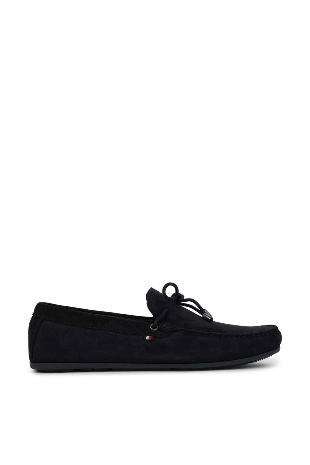 תמונה קידמית של נעלי מוקסין מזמש בכחול נייבי