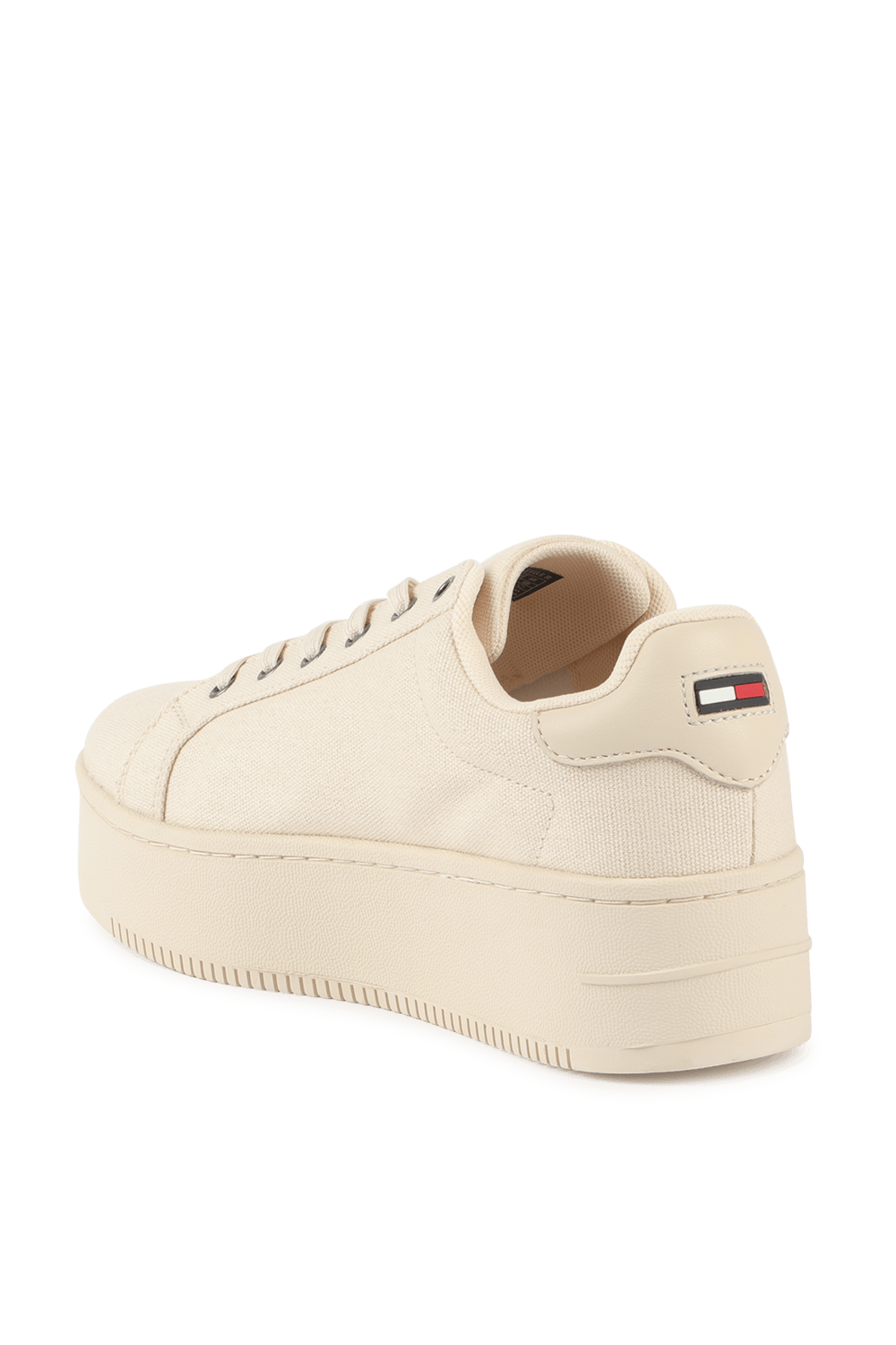 beige platform sneakers