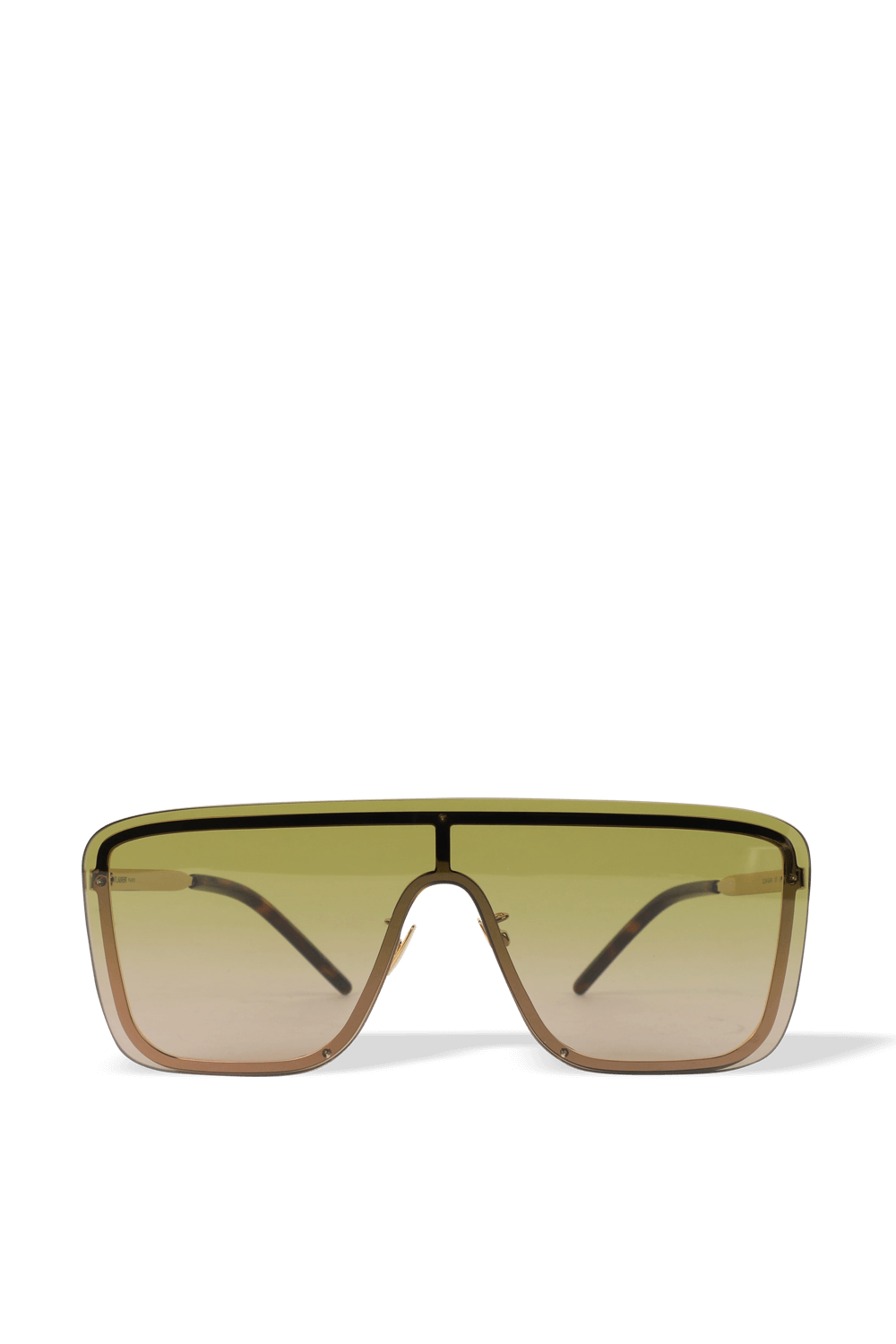 Shield Sunglasses in Light Gold image number null SAINT LAURENT