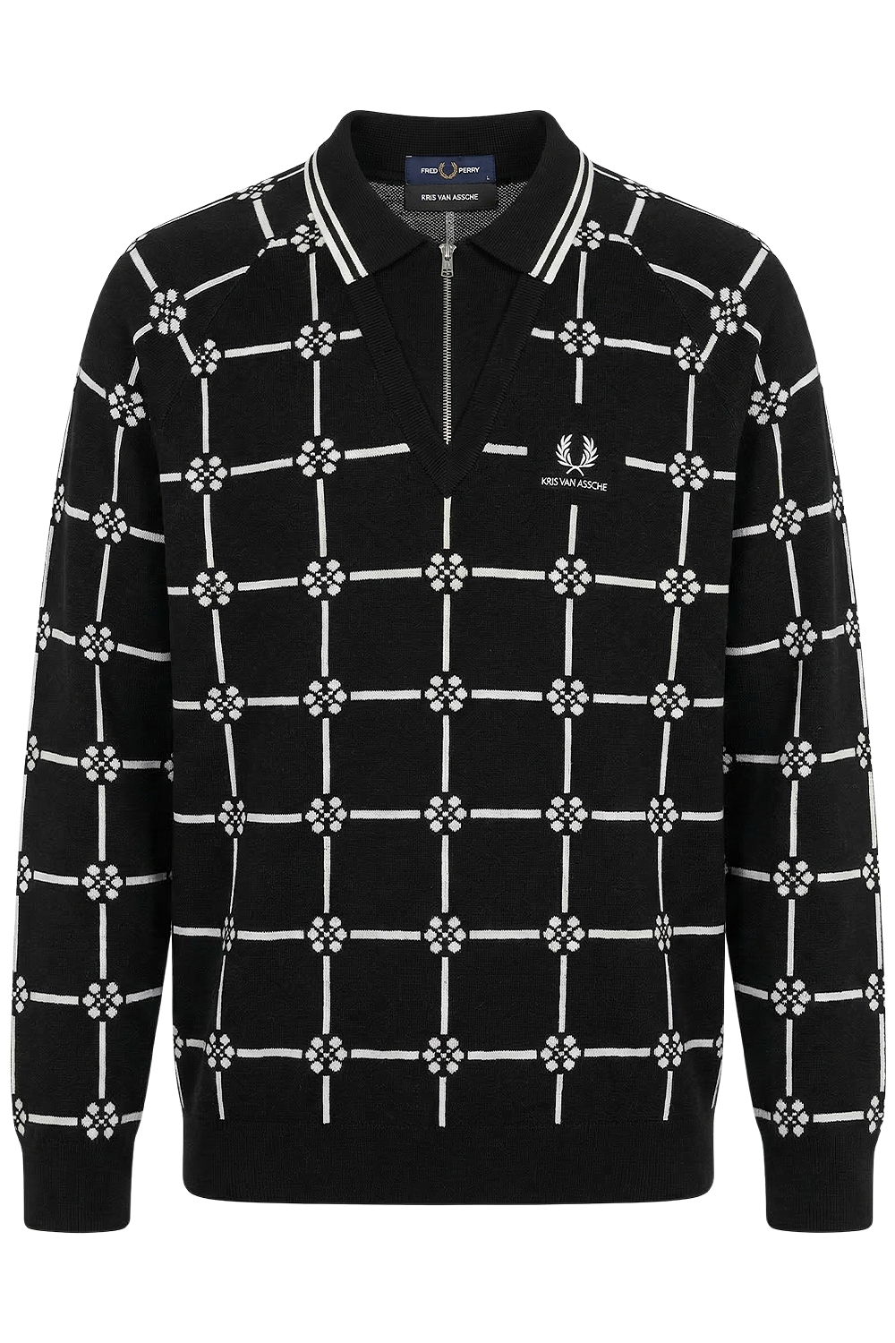 תמונה קידמית של סוודר פולו בגזרה ישרה