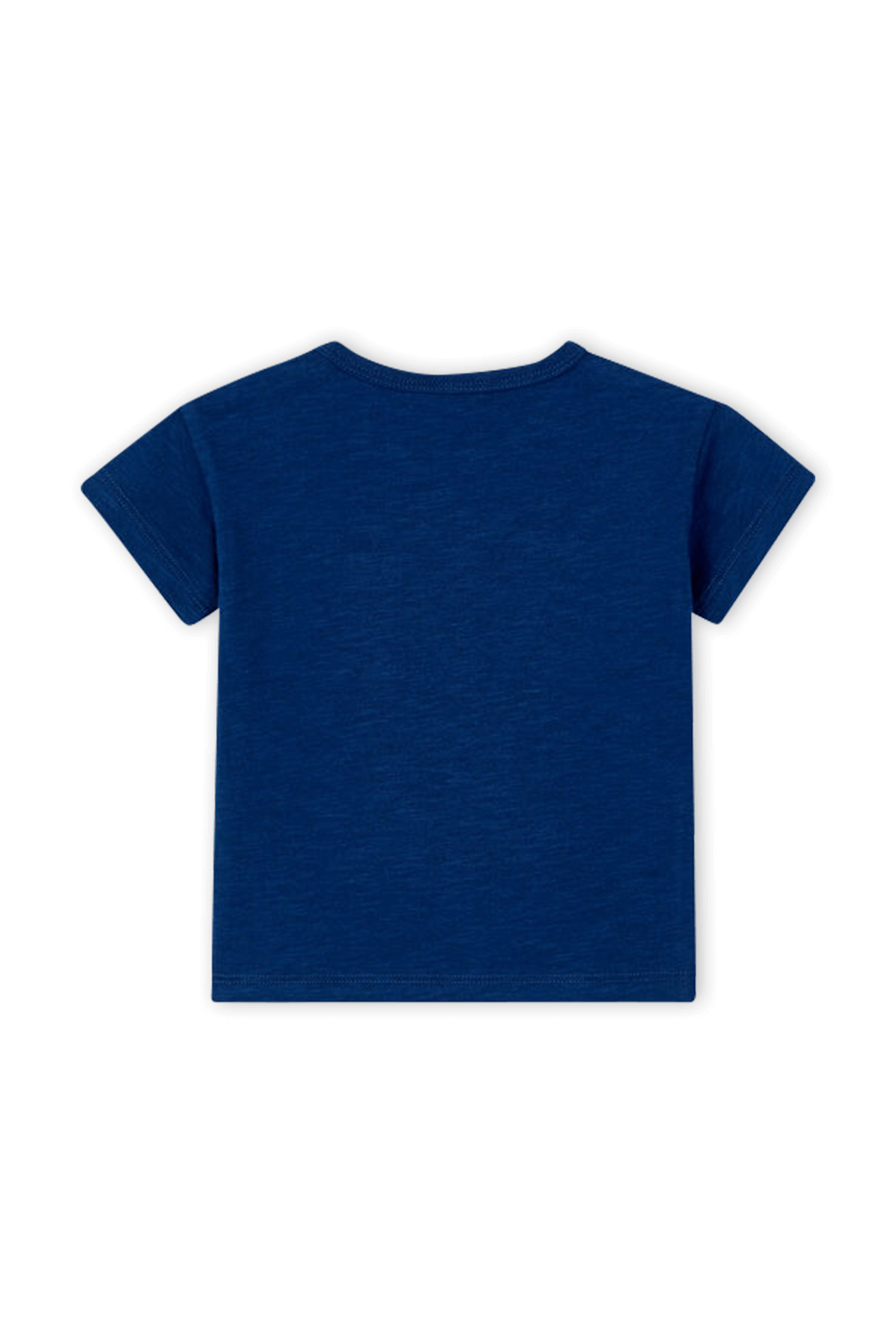 גילאי 3-12 חודשים חולצת טי כחולה עם כיס בצד PETIT BATEAU