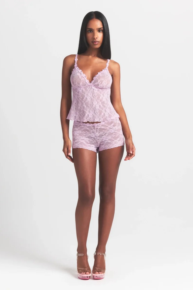 TRIANGLE CAMI AND SHORT SET