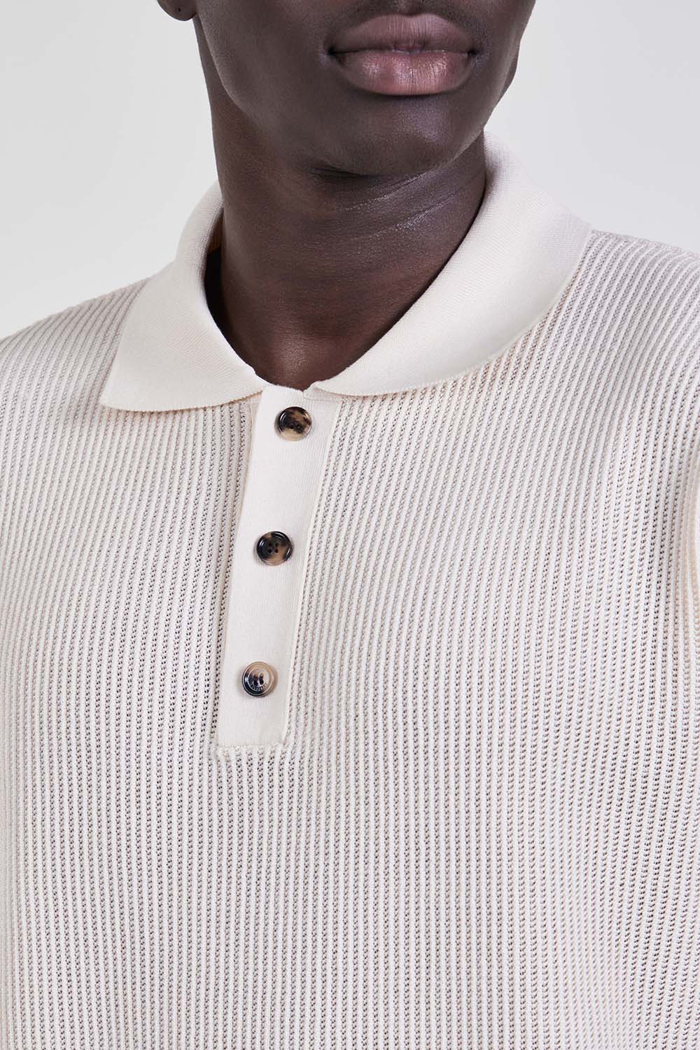 תמונת תקריב דוגמן של סריג פולו