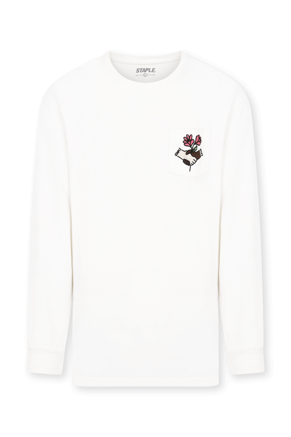 תמונה קידמית של סטייפל X אן ווי או אף חולצת טי גרפית ארוכה