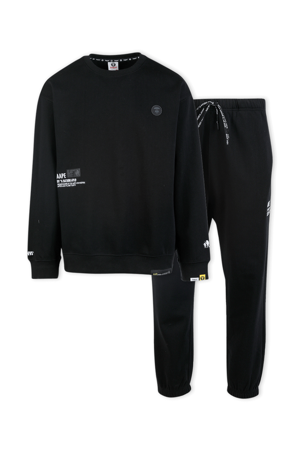 Sweatpants Set in Black AAPE