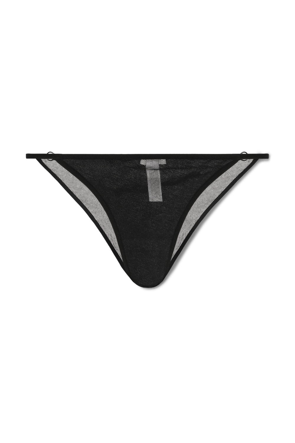 תמונה אחורית של תחתוני בגד ים שחורים