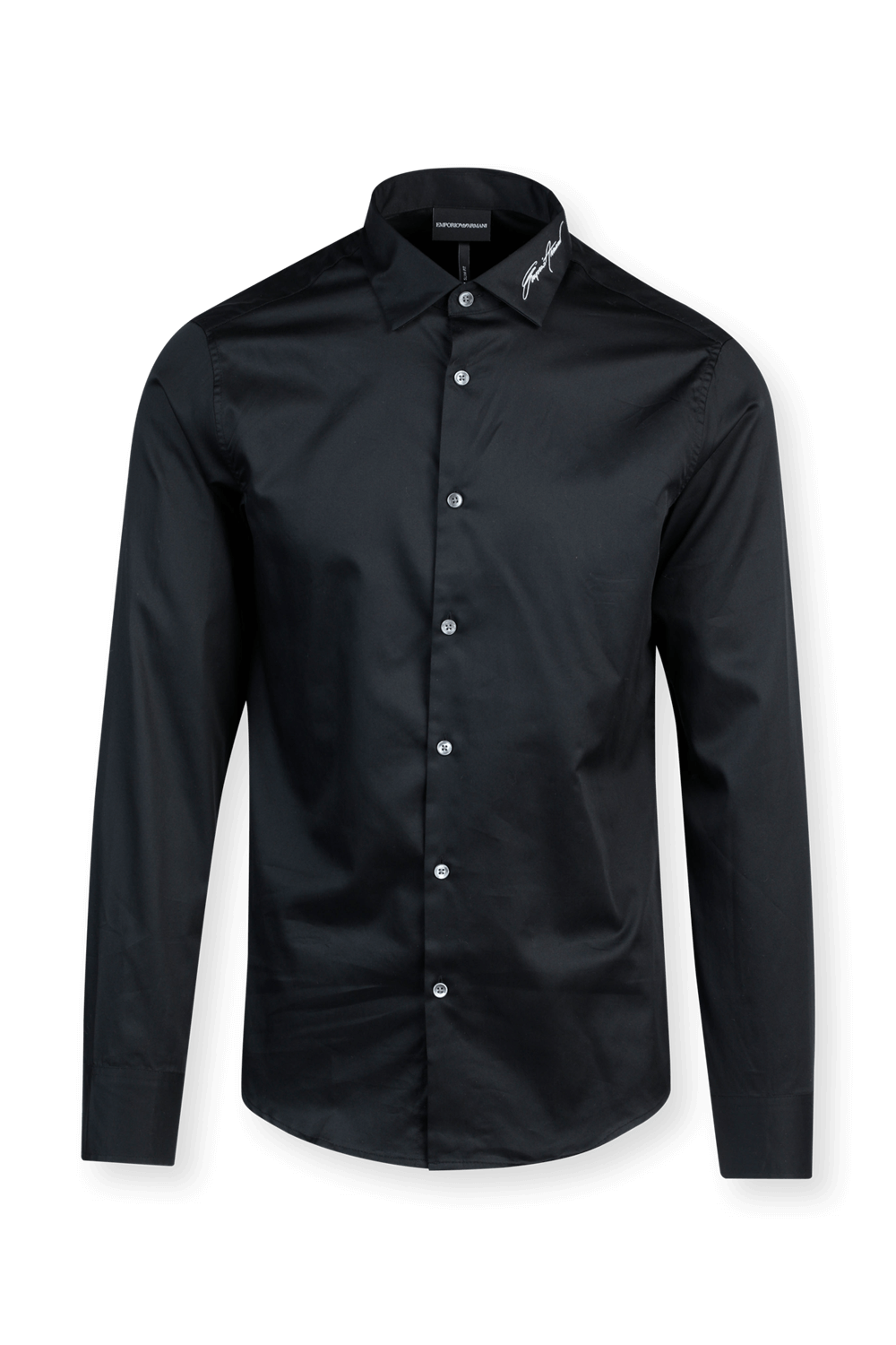Timeless Buttoned Down Shirt in Black EMPORIO ARMANI