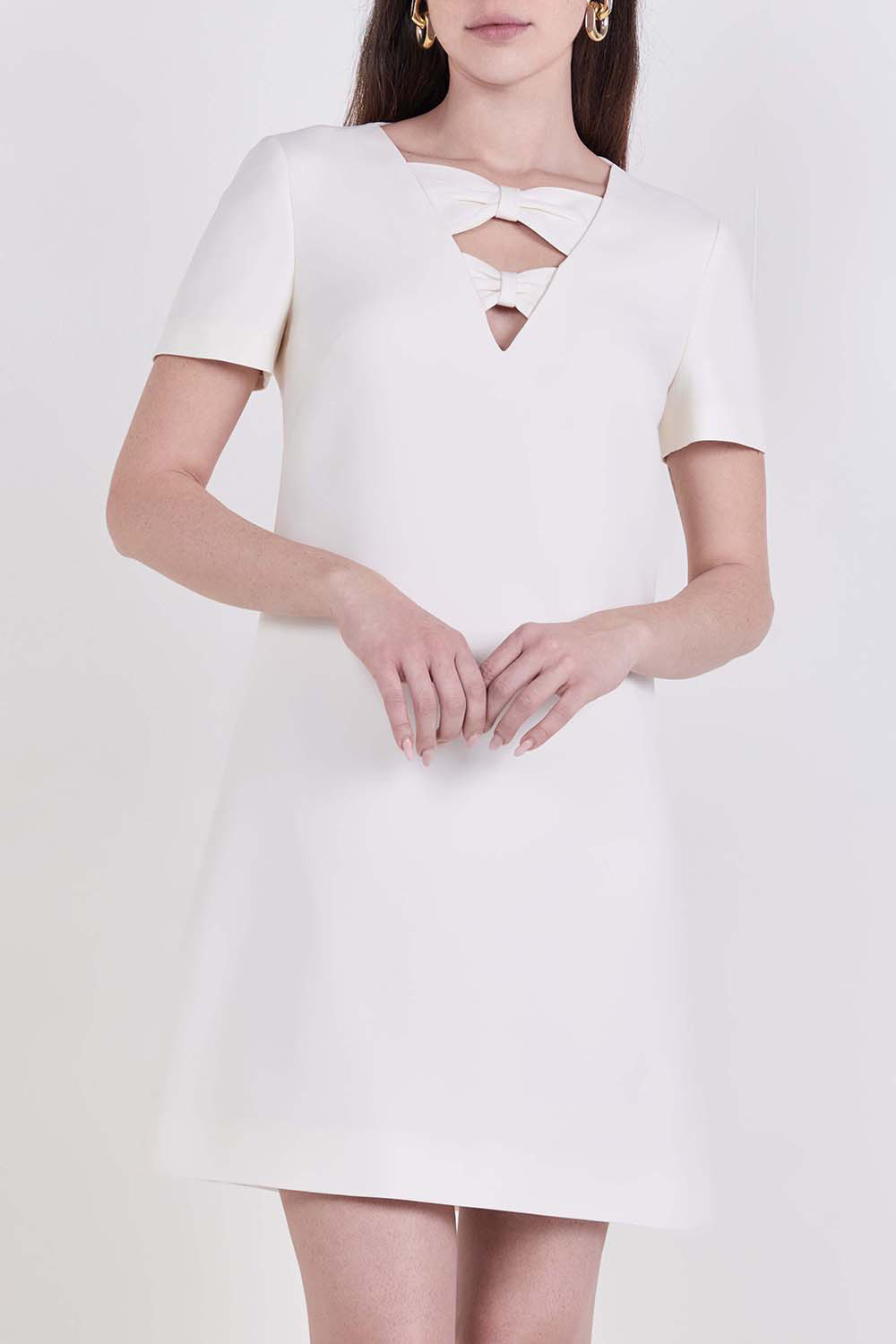 תמונת דוגמן קידמית של שמלת מיני פפיונים