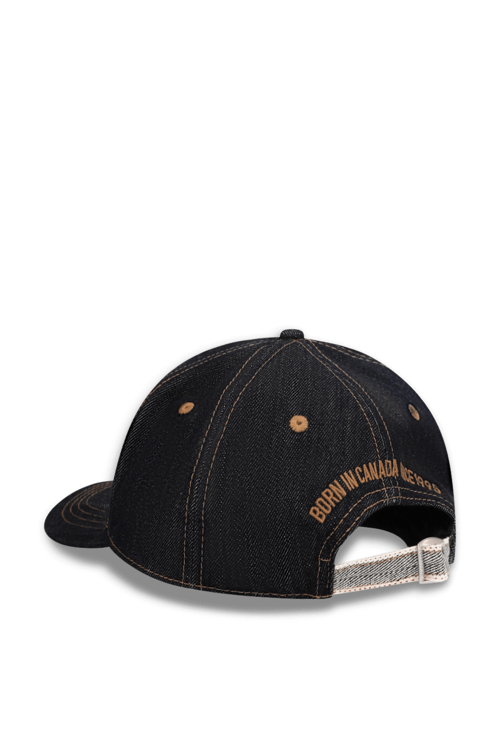 תמונה אחורית של כובע מצחייה ג'ינס