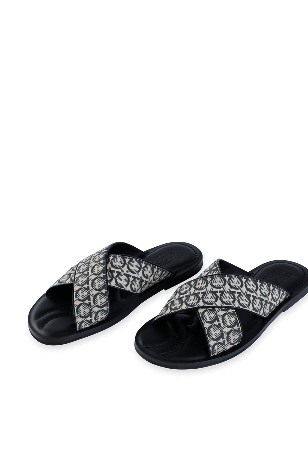 תמונת תקריב של Cross Gancini Sandals in Black