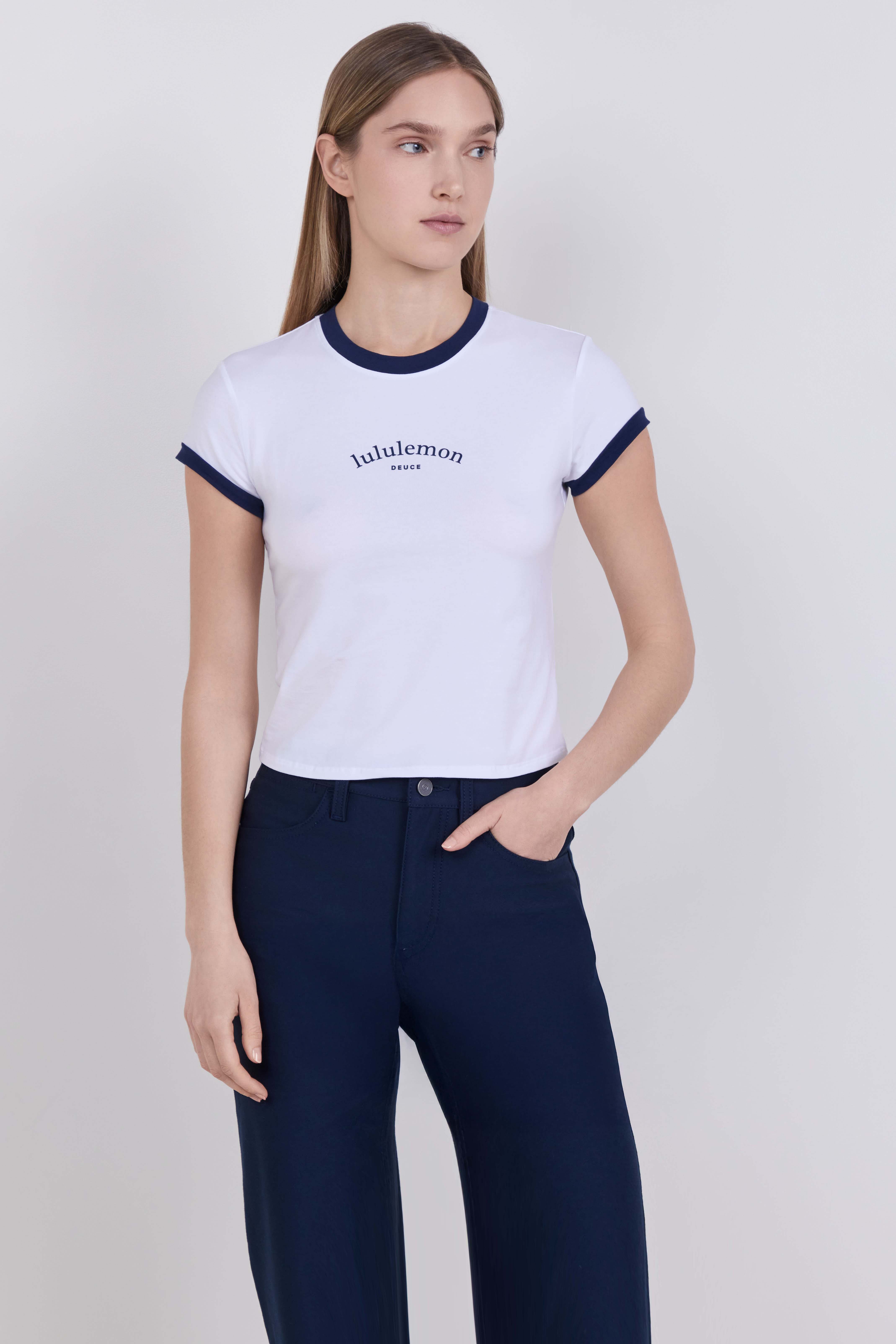 תמונת דוגמן קידמית של Organic Cotton Ringer Baby Tee *Graphic