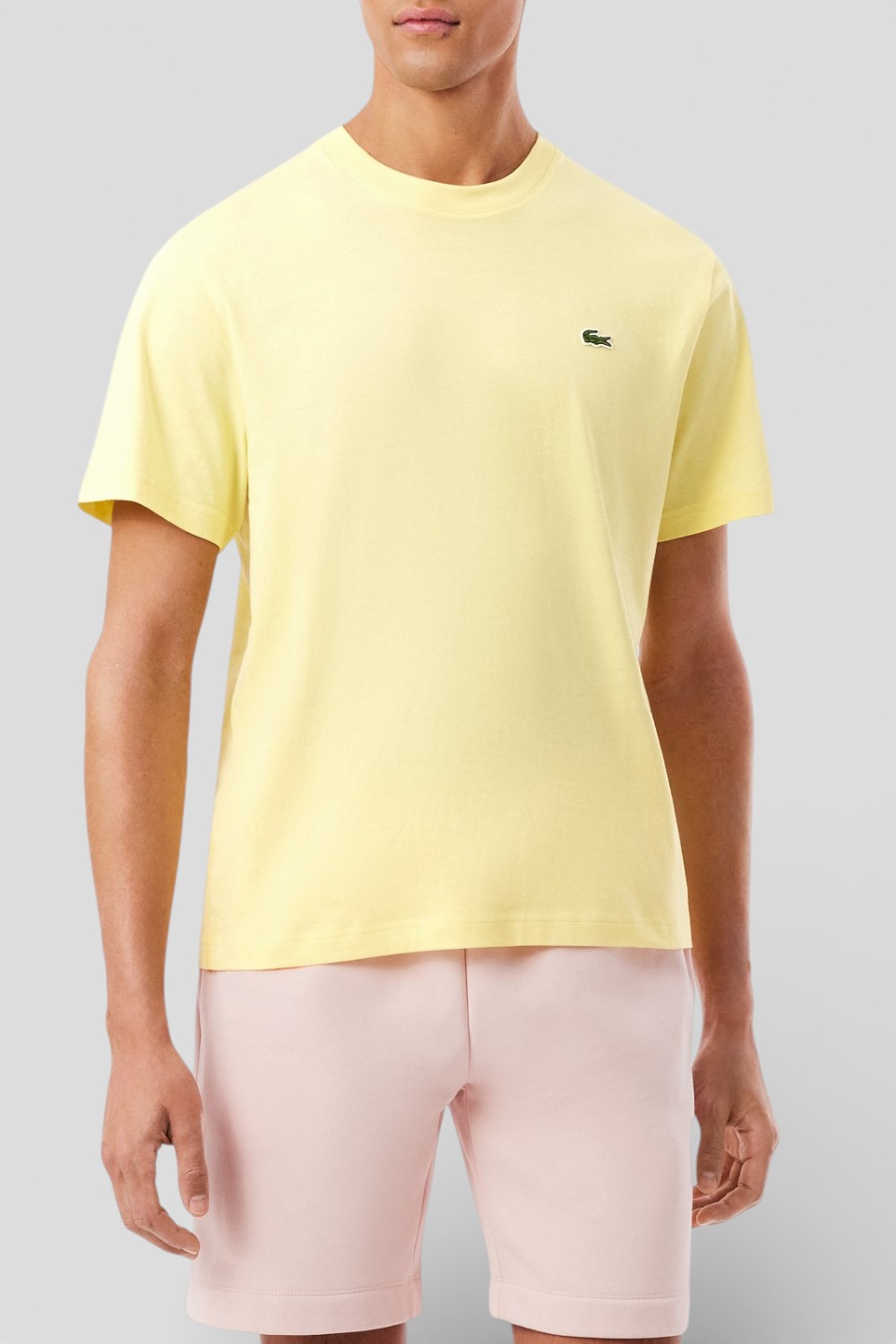 תמונת דוגמן קידמית של חולצת טי בגזרה ישרה