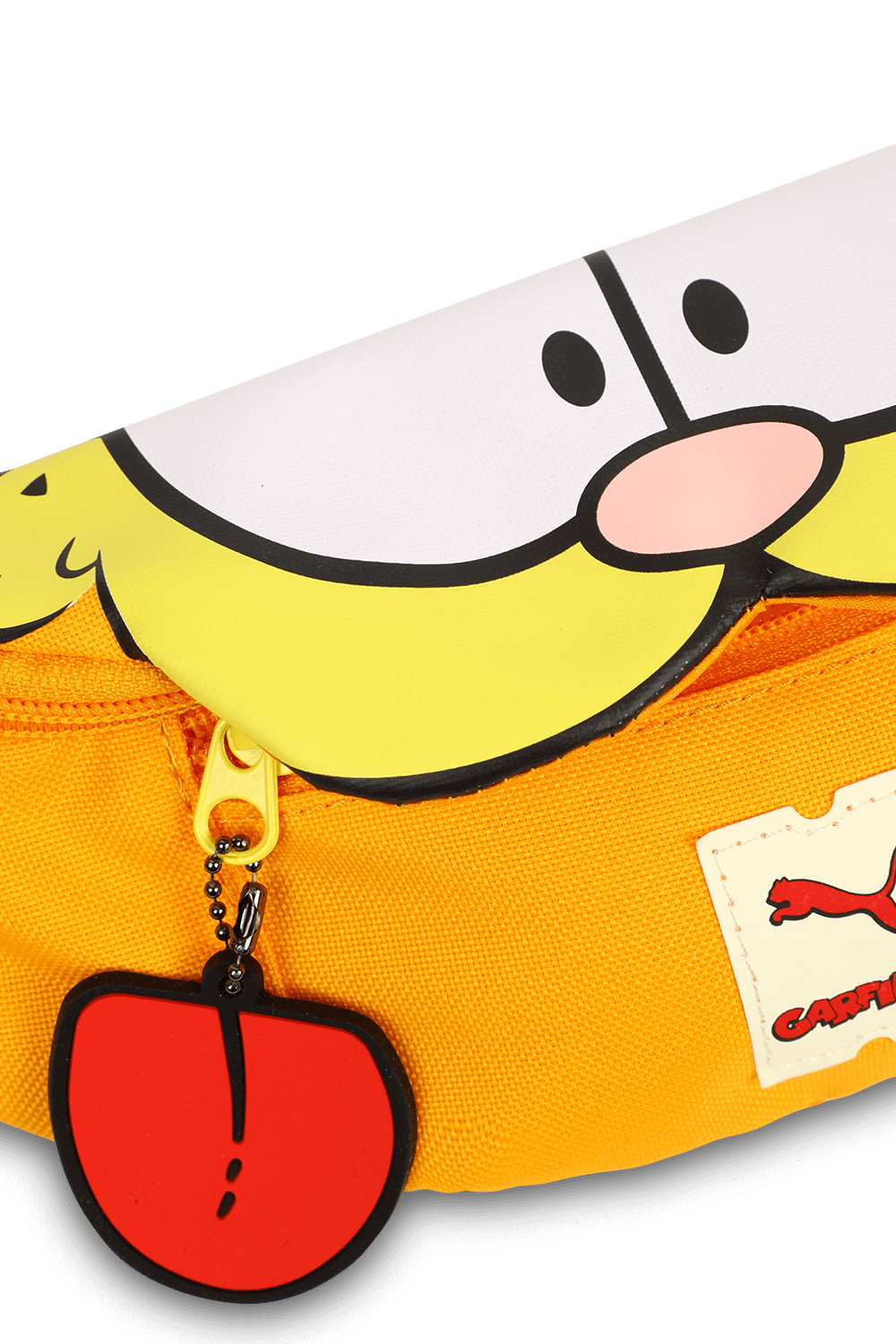 תמונת תקריב של פומה X גארפילד תיק פאוץ' כתום