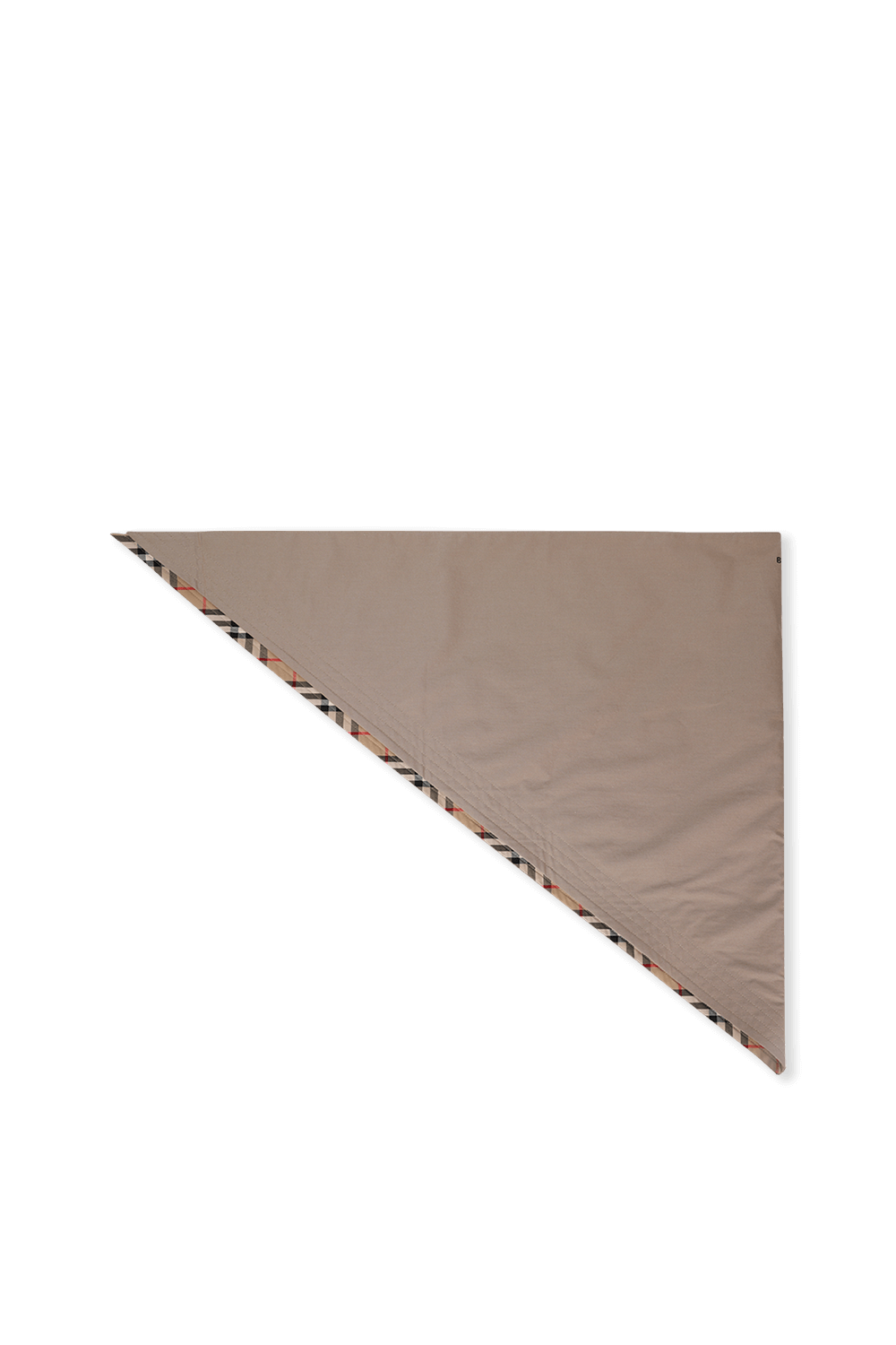 תמונה אחורית של צעיף משבצות חום