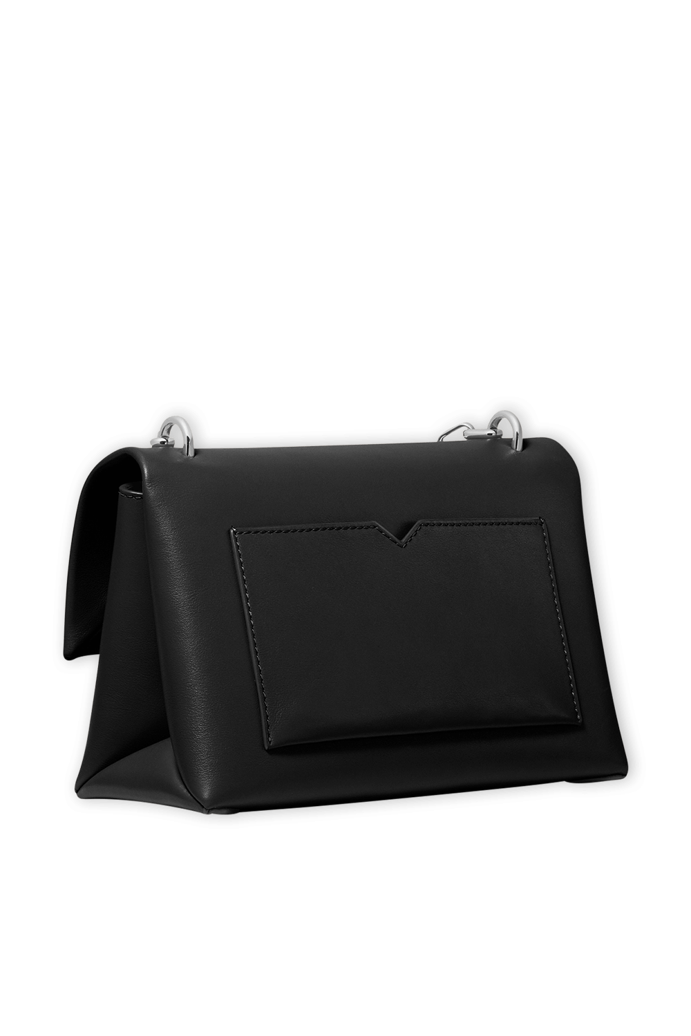 תמונת תקריב של Cece MD Leather Shoulder Bag in Black