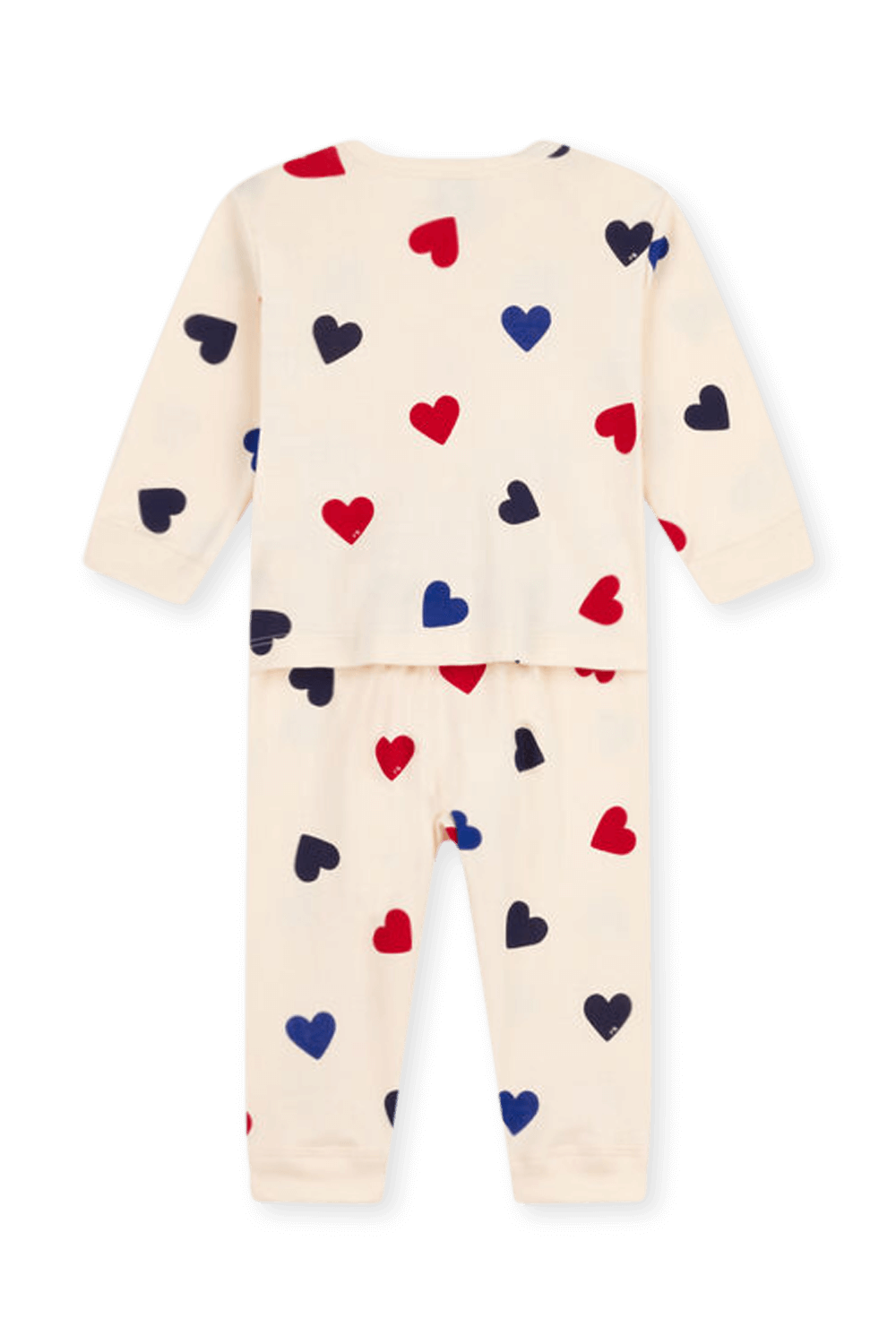 תמונה אחורית של אוברול שינה ארוך מכותנה אורגנית - גילאי 3-36 חודשים