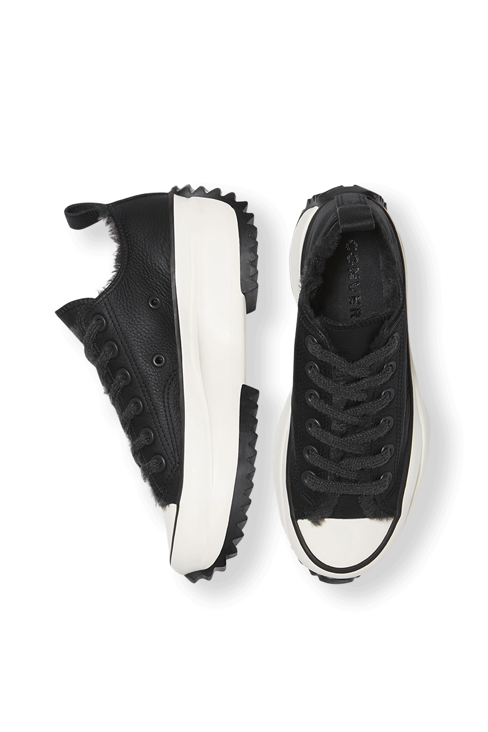 תמונת פנים של Cozy Club Run Star Hike Low Top in Black