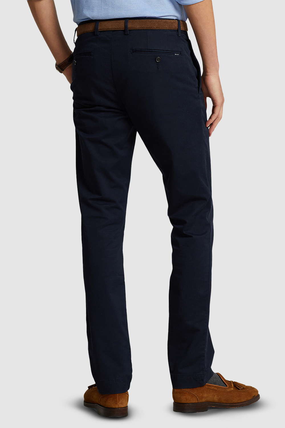 תמונת דוגמן אחורית של מכנסיים ארוכים סלים POLO RALPH LAUREN