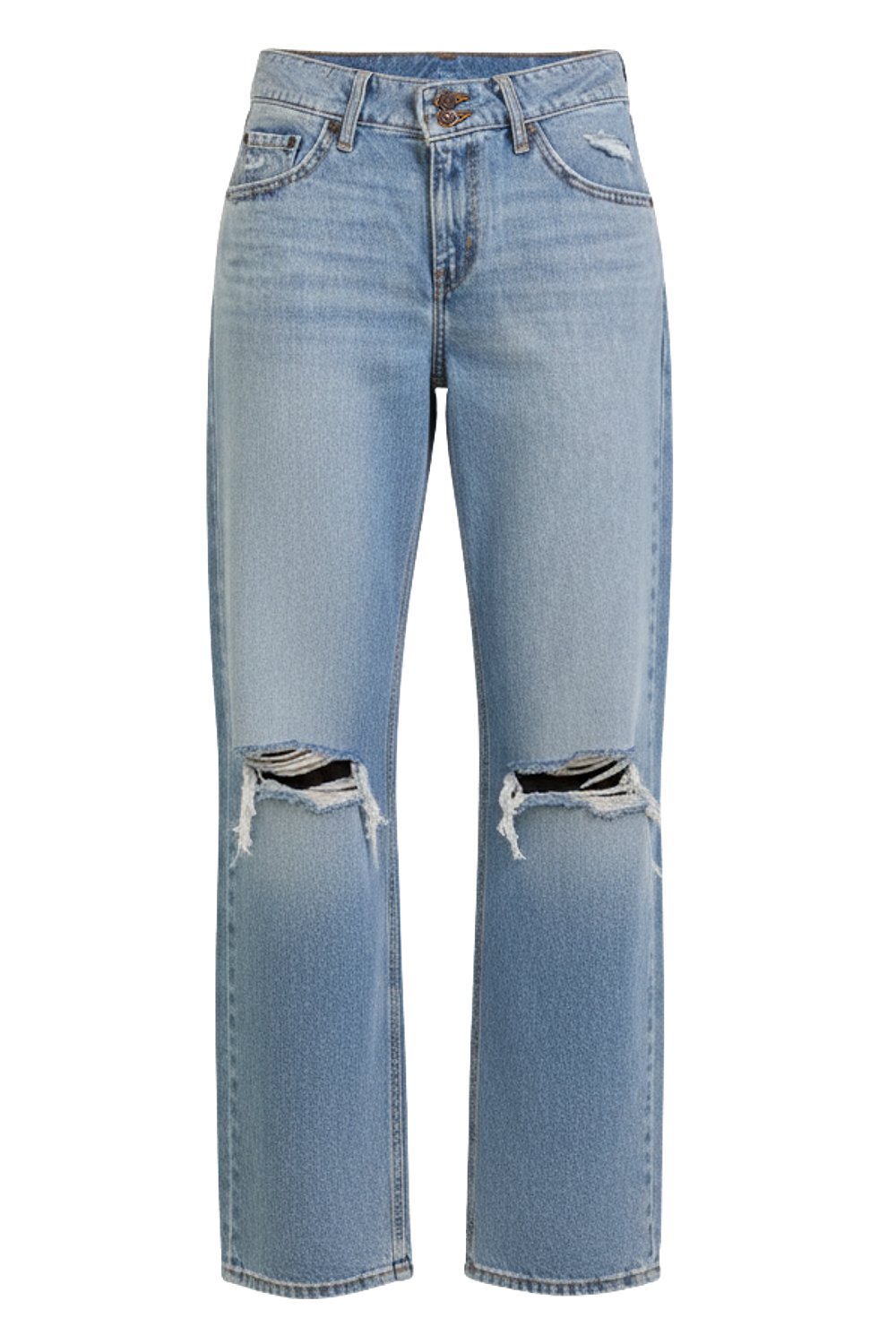 תמונה קידמית של מכנסי ג'ינס סופר לואו