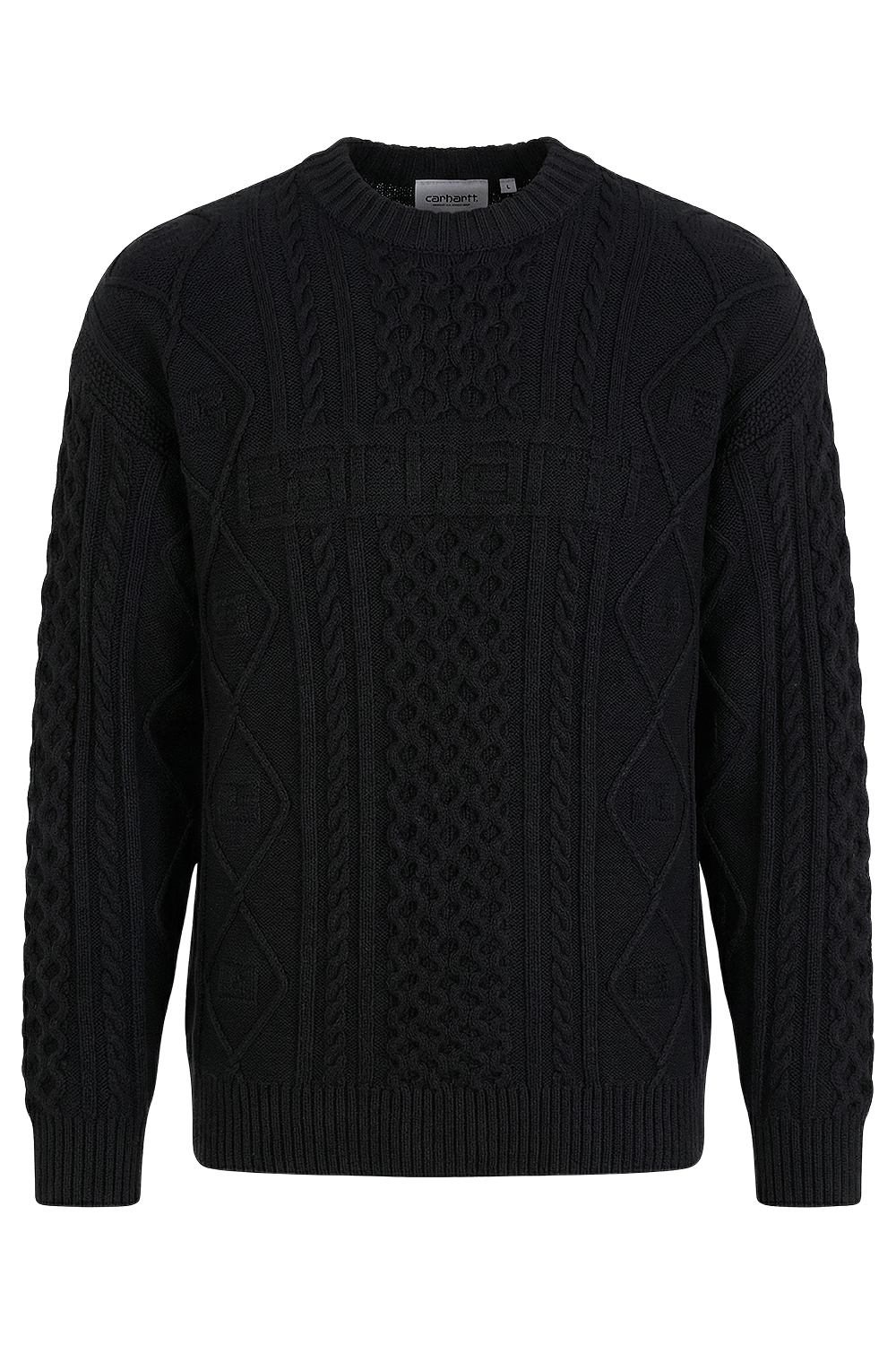 תמונה קידמית של סריג בדוגמת צמות