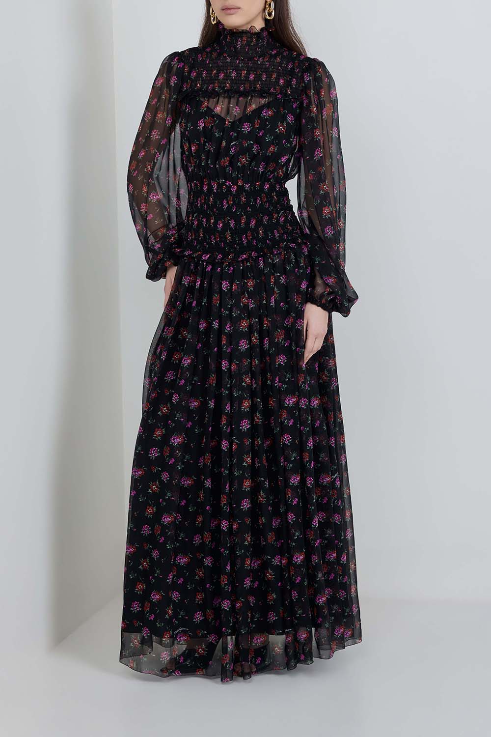 תמונת דוגמן קידמית של שמלת מקסי