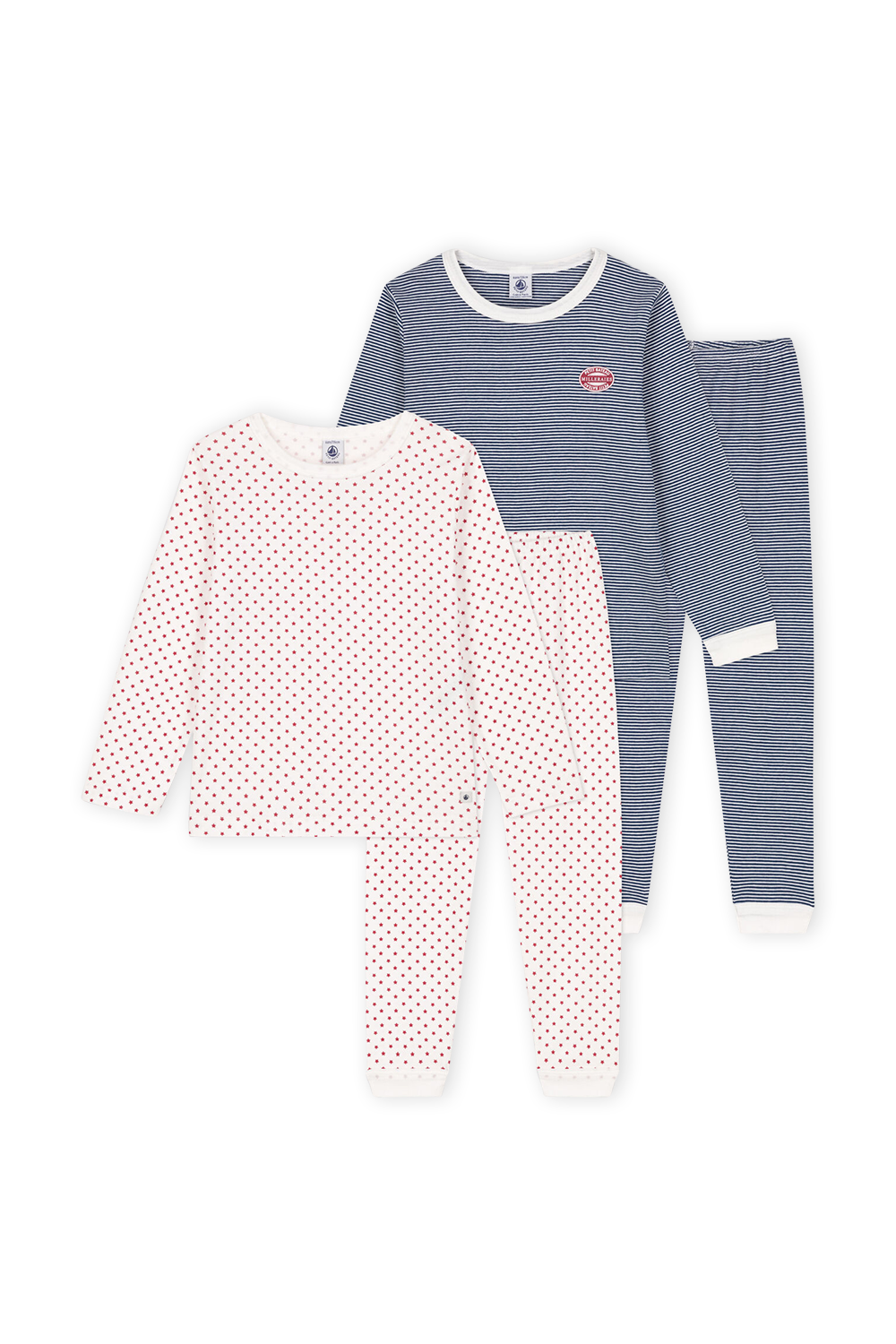 תמונה קידמית של מארז שתי פיג'מות כותנה - גילאי 2-5