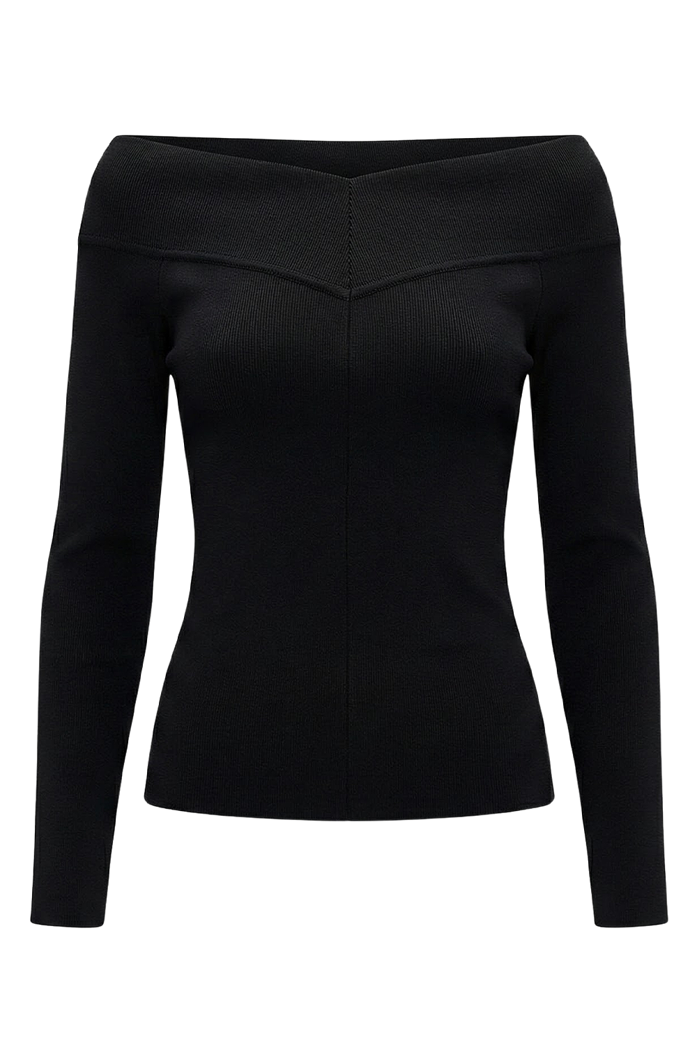 תמונה אחורית של חולצת סריג