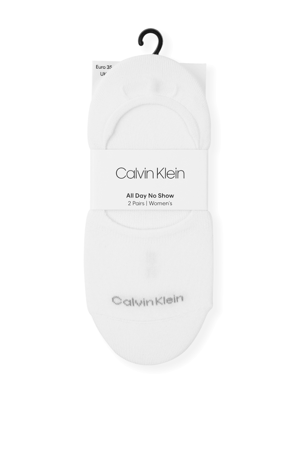2Pack Sneaker Liner Socks in White CALVIN KLEIN