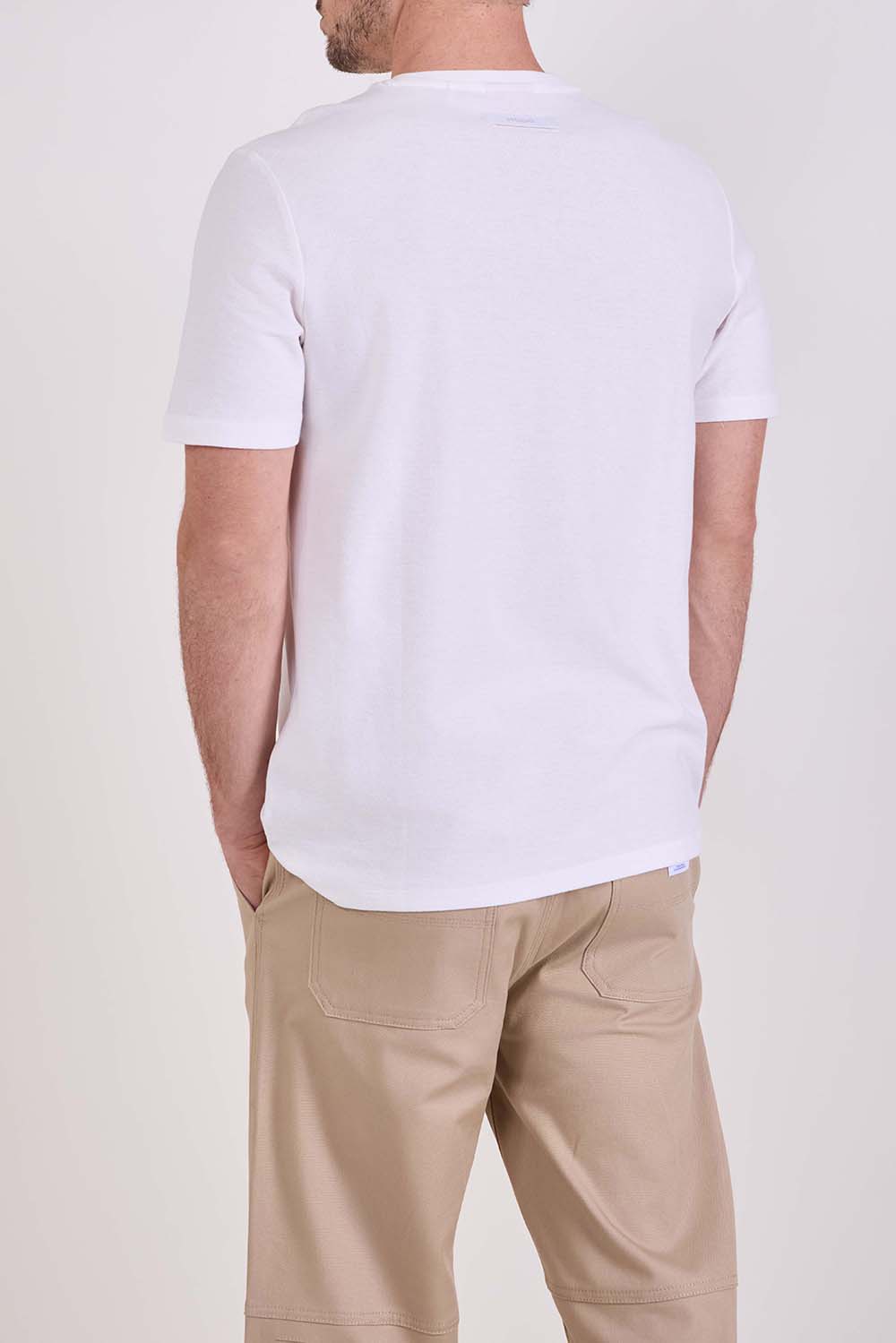 תמונת דוגמן אחורית של חולצת טי