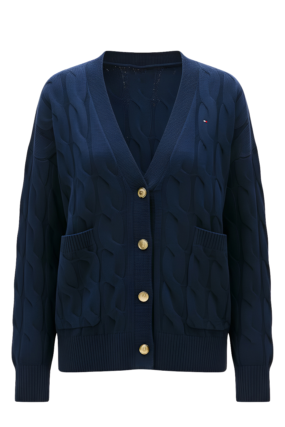 תמונה קידמית של קרדיגן צמר