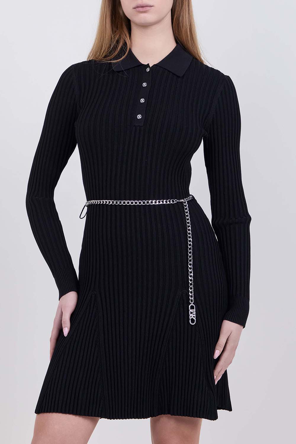 תמונת דוגמן קידמית של שמלת מיני צמודה