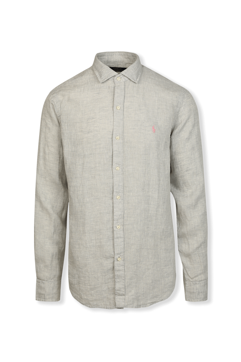 Classic Fit Linen Shirt in Soft Grey POLO RALPH LAUREN
