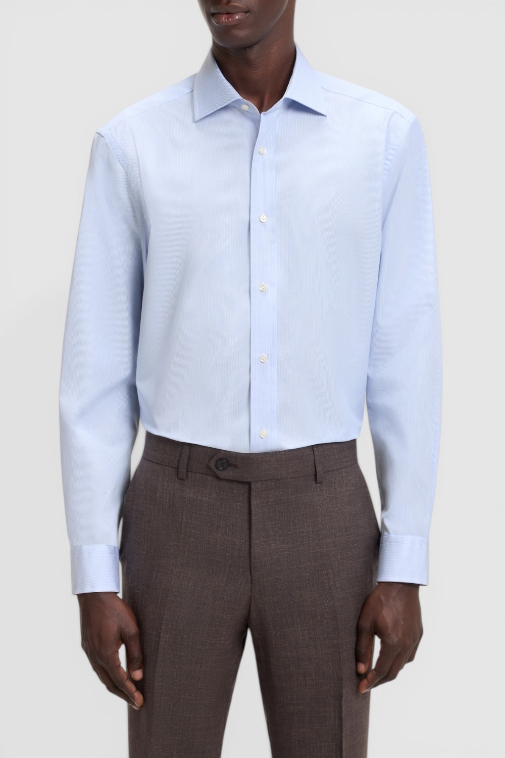 תמונת דוגמן קידמית של חולצה מכופתרת בוס X דיוויד באקהם