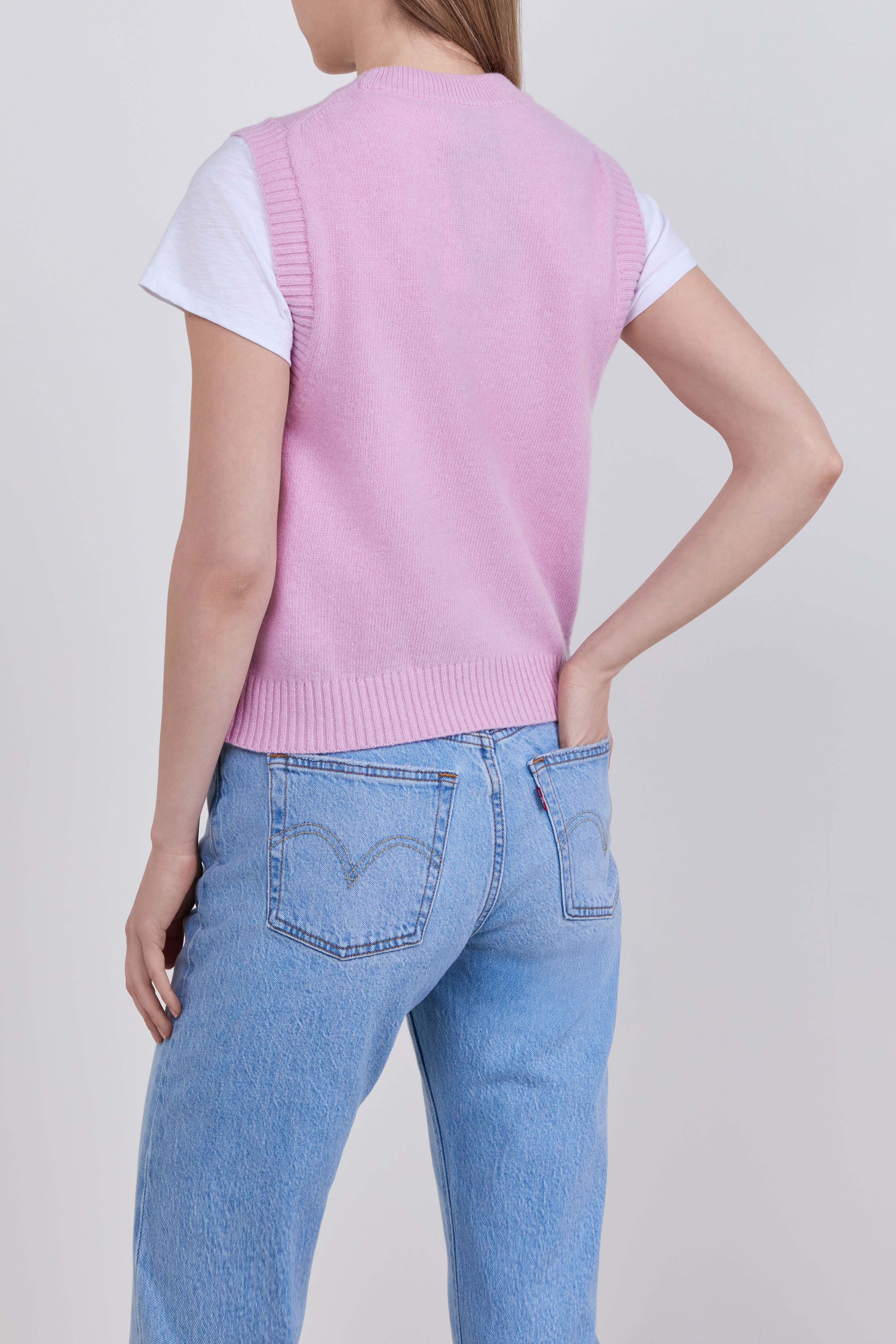 תמונת דוגמן אחורית של אפודת צמר