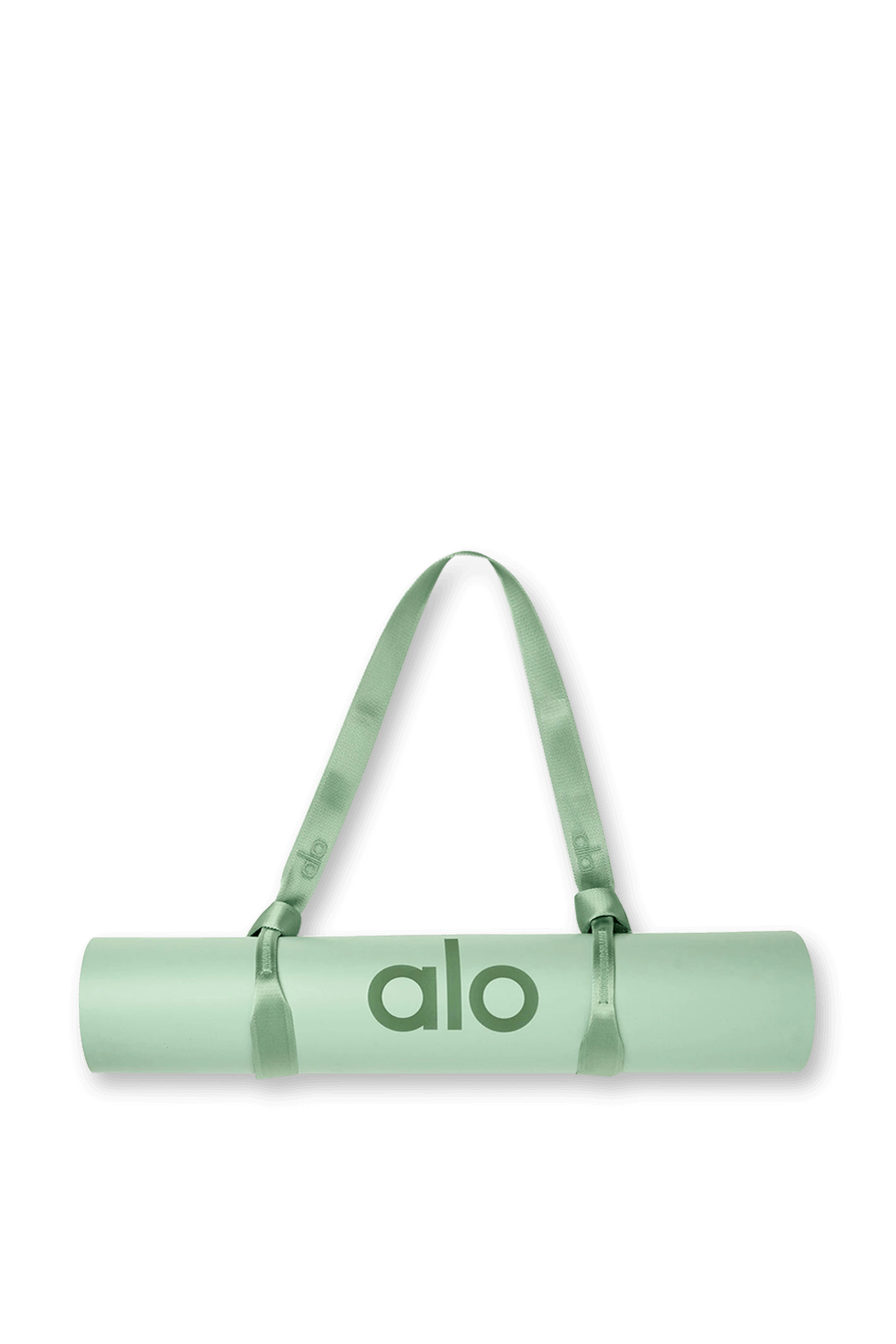 תמונת תקריב של רצועת יוגה בירוק מנטה