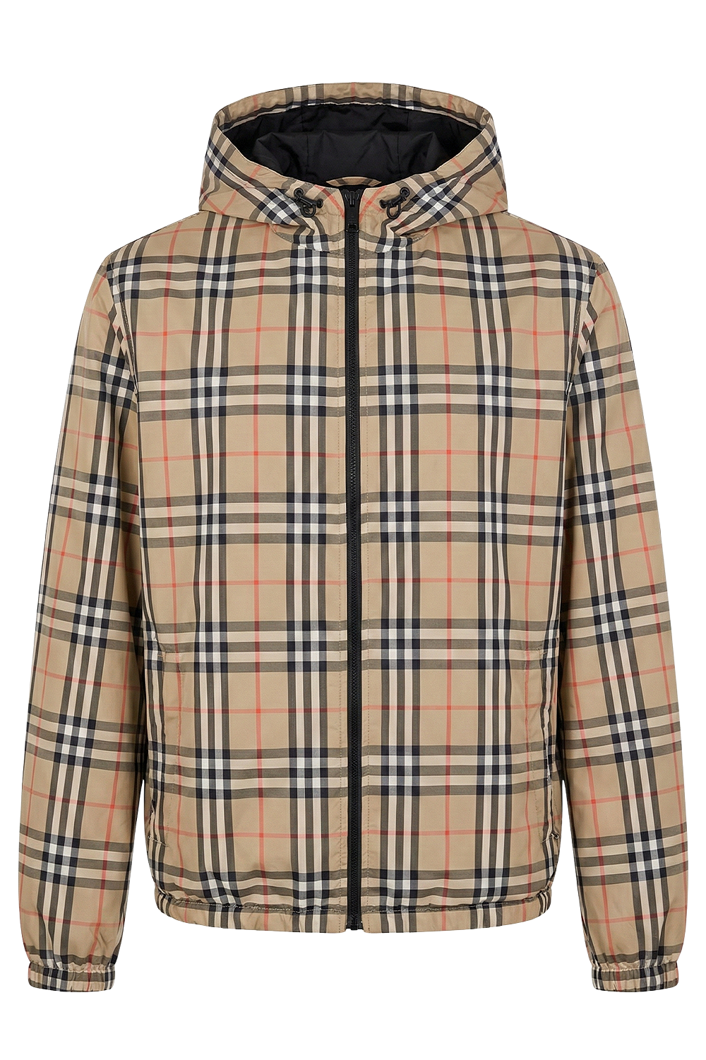 תמונה קידמית של מעיל רוח דו צדדי