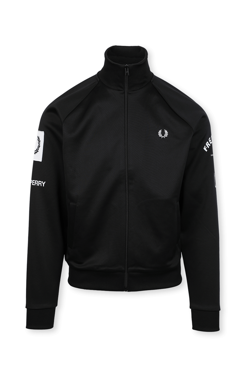 תמונה קידמית של Bold Branding Track Jacket in Black